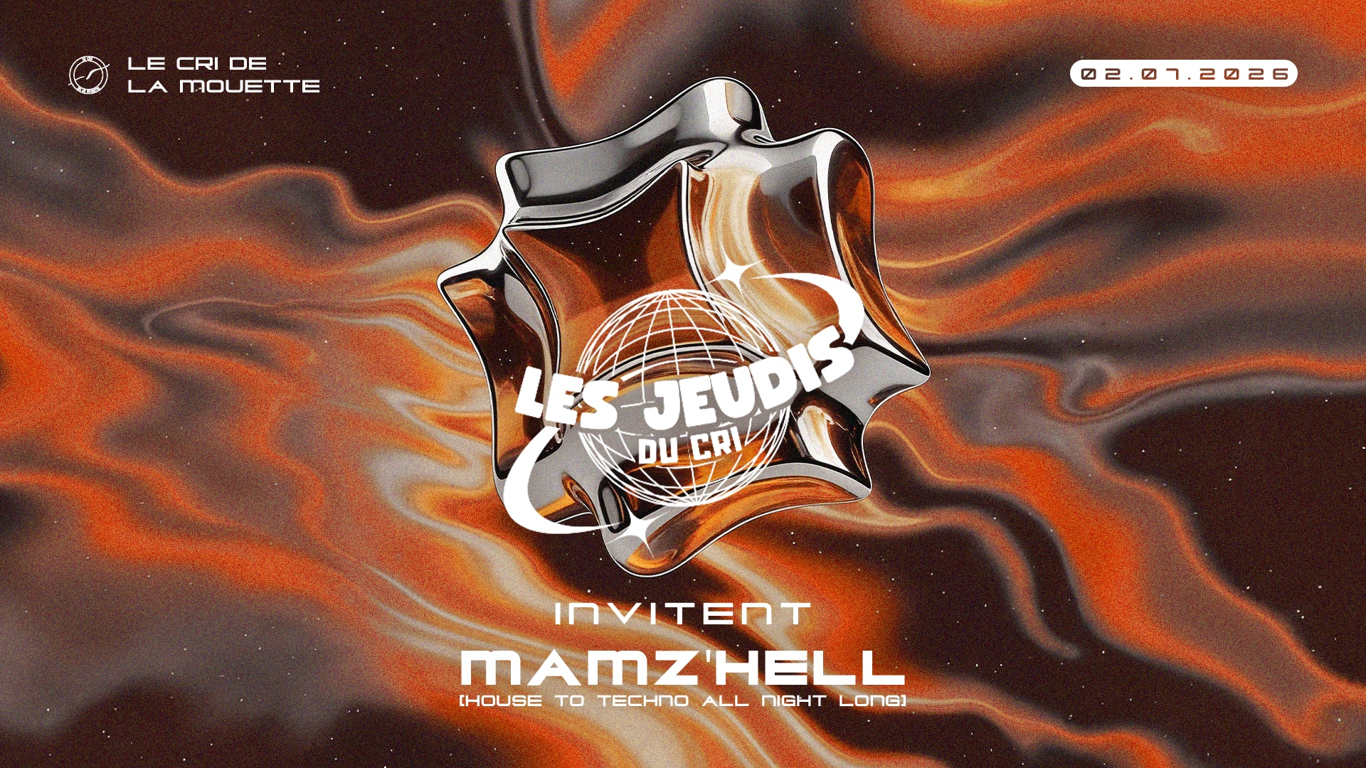 Les Jeudis Du Cri Inv. Mamz'hell All Night Long (Techno) Cover