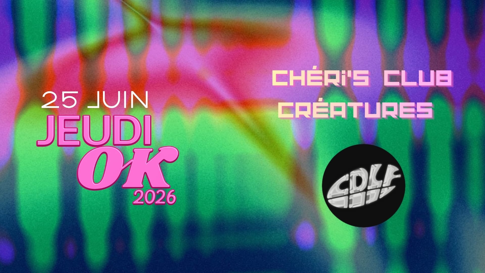 Jeudi Ok : Chéri's Club Créatures + Cdlf Cover