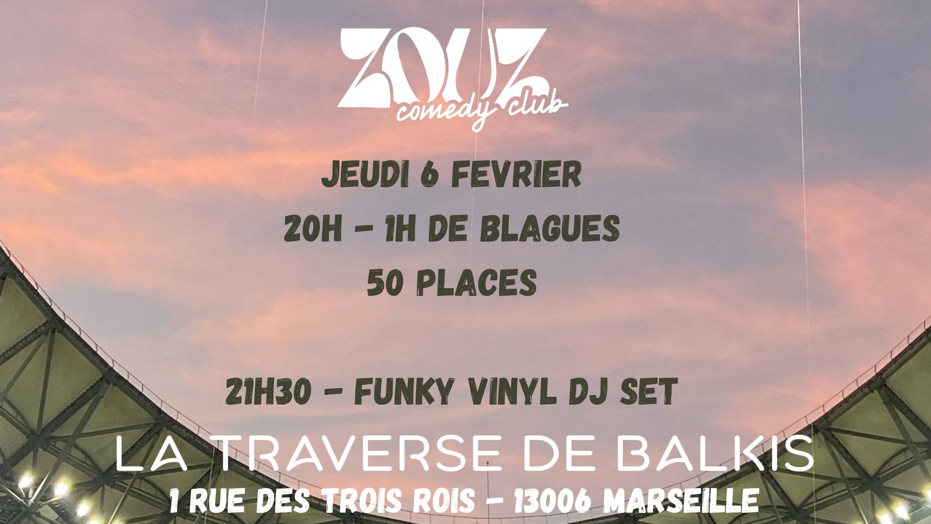 Zouz Comedy Club X La Traverse De Balkis 11 & Vinyl Dj Set Cover