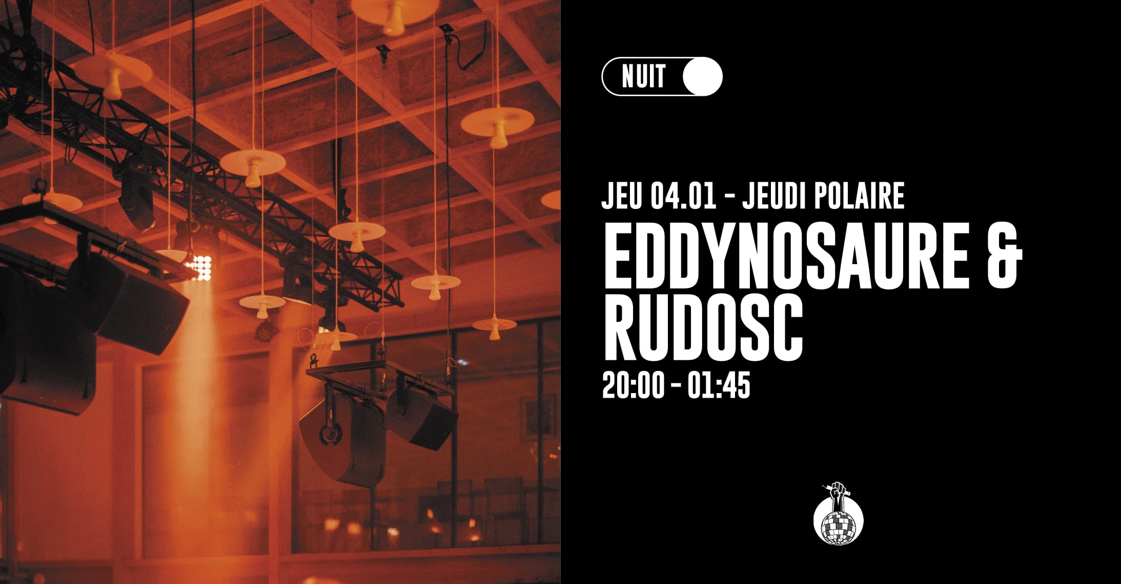 Jeudi Polaire : Eddynosaure & Rudosc Cover
