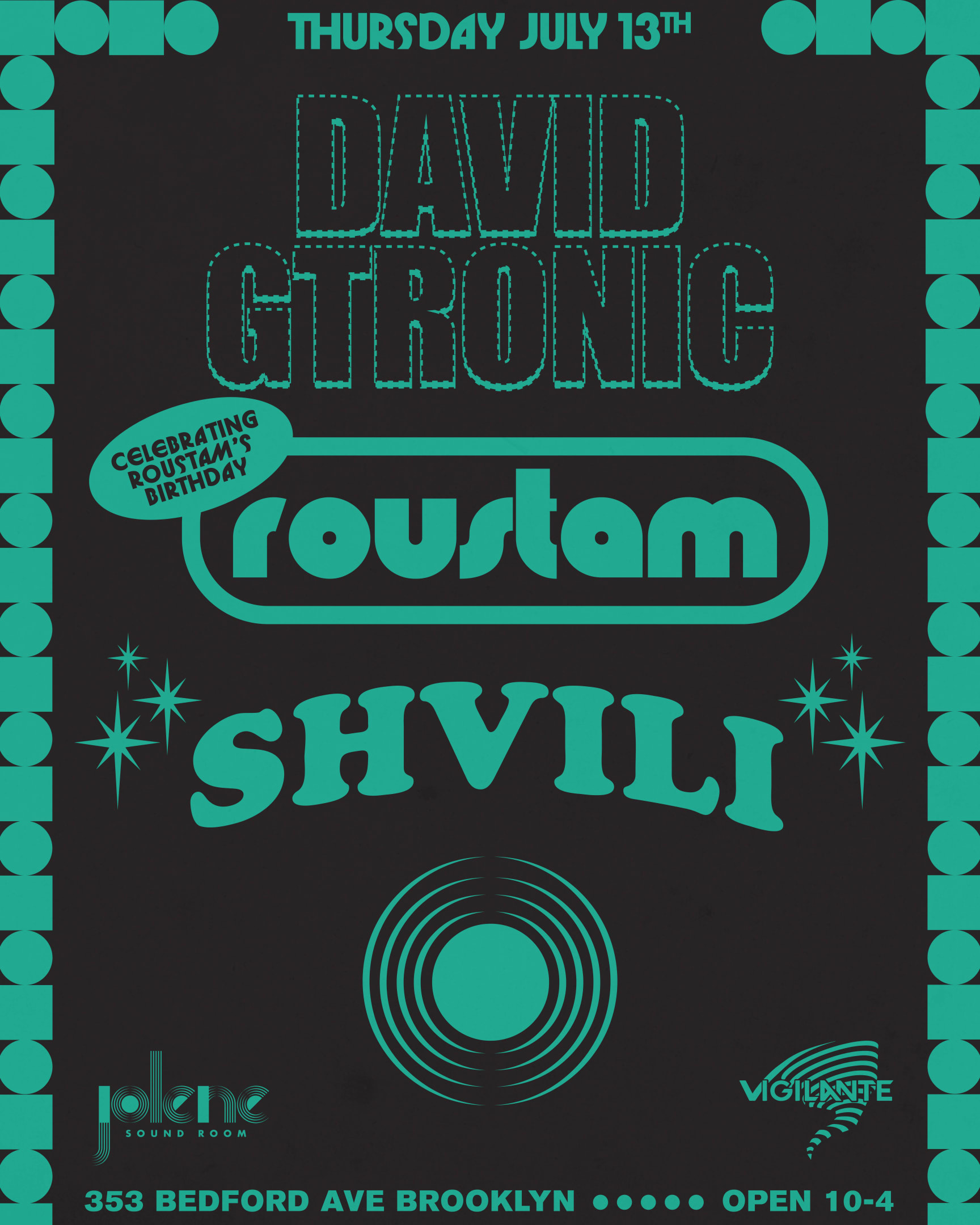 Vigilante: David Gtronic, Roustam And Shvili @ Jolene Cover