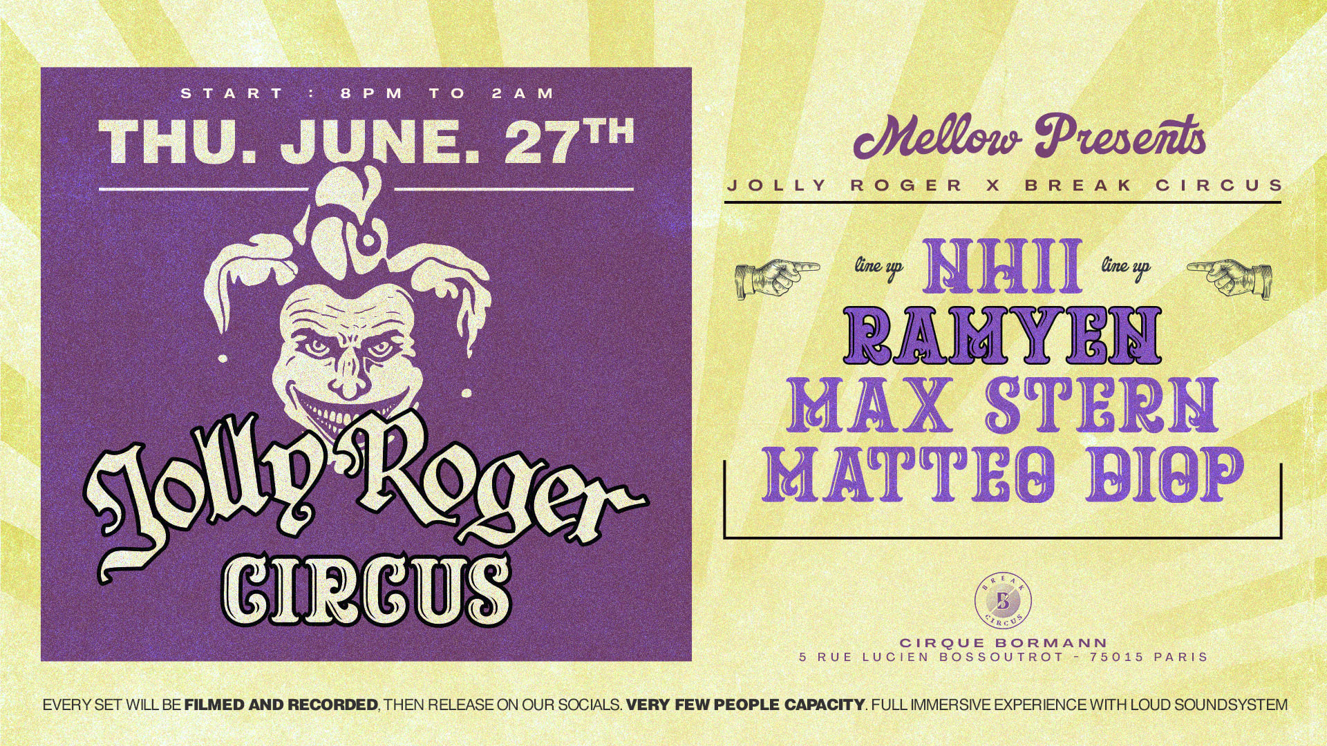 Break Circus X Jolly Roger : Ramyen, Nhii & Matteo Diop Cover