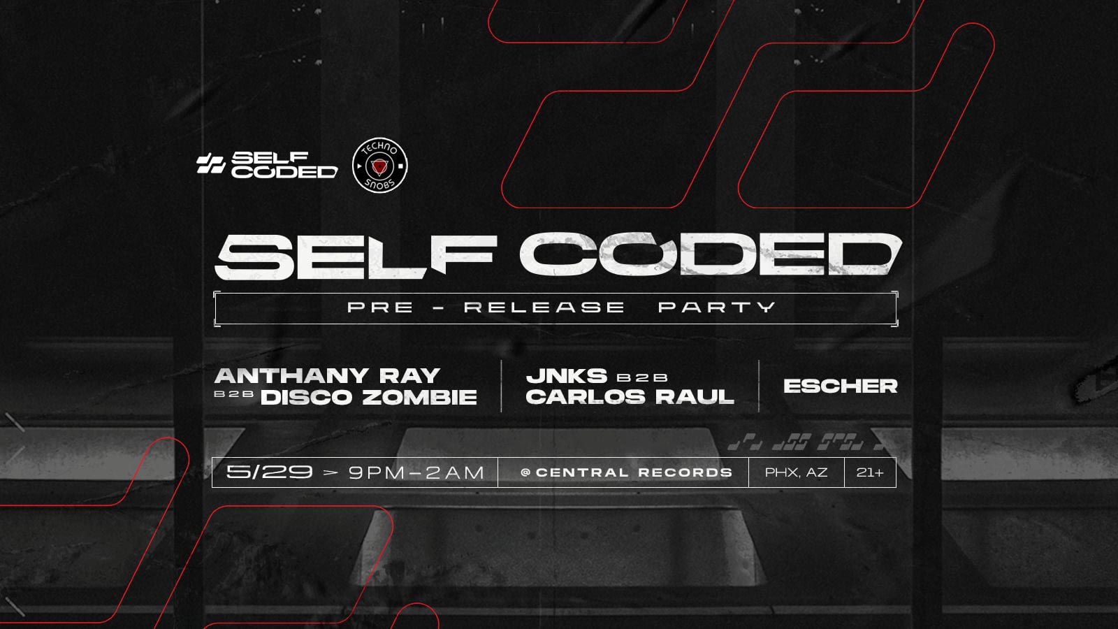 Self Coded Pre-Release Party Cover