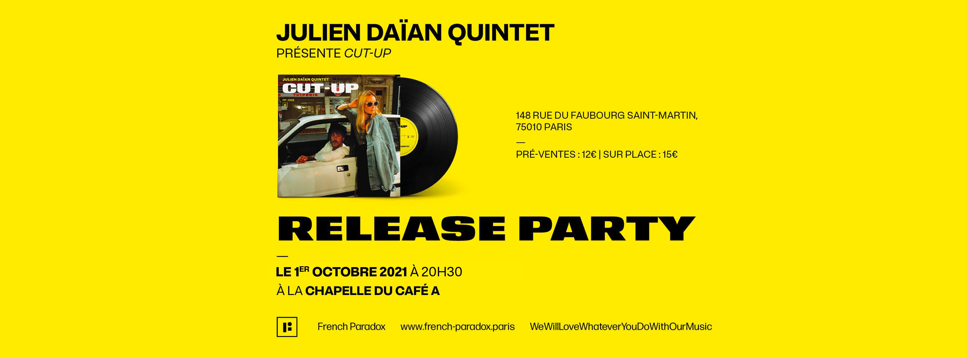 Julien Daïan Quintet Présente Cut-Up Cover