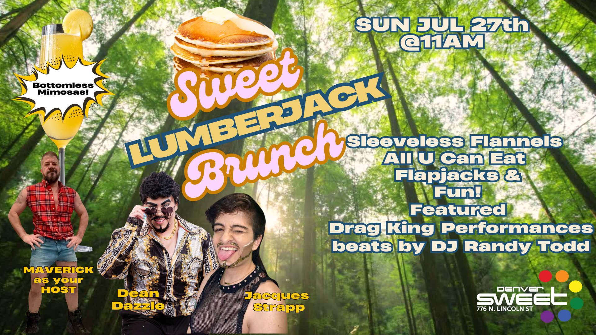 Sweet Lumberjack Brunch W/ Your Host Maverick No Cover 7/27 Cover