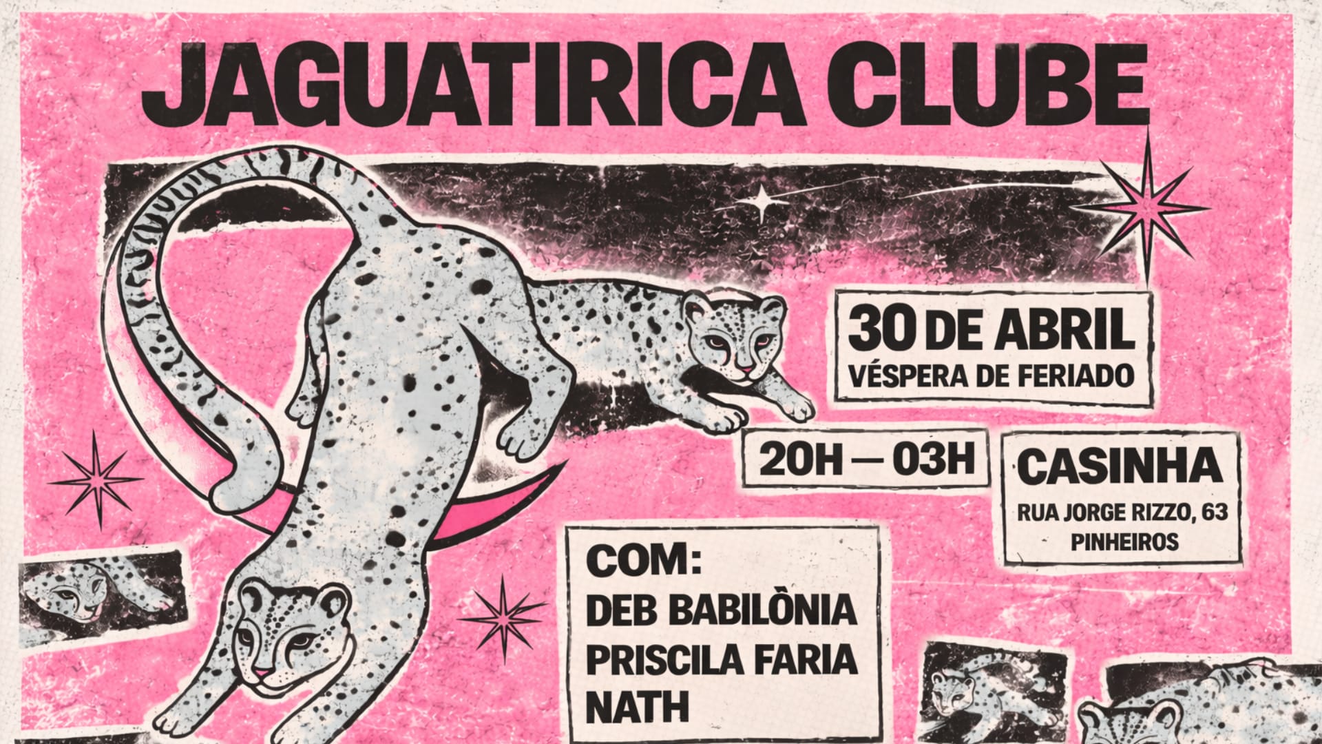 Jaguatirica Clube Na Casinha Cover