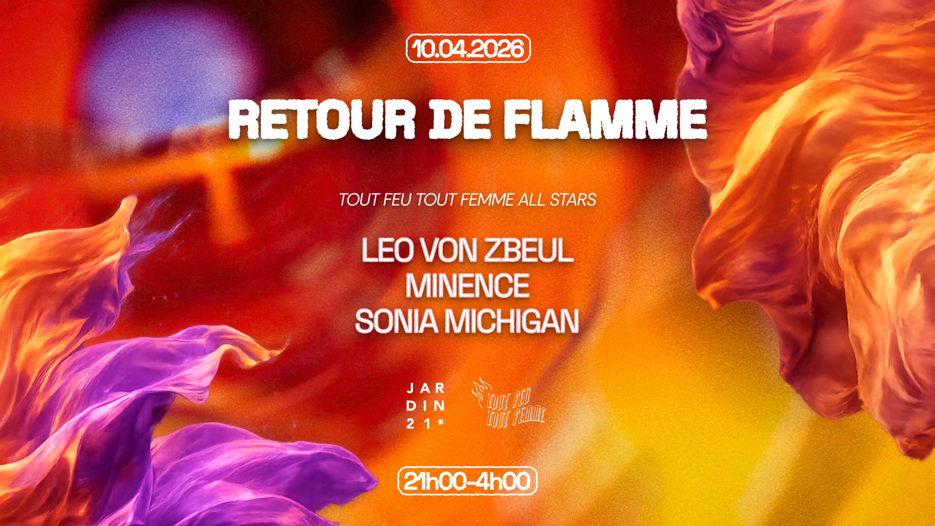 Tout Feu Tout Femme X Jardin21 ~ Dj Sets Cover