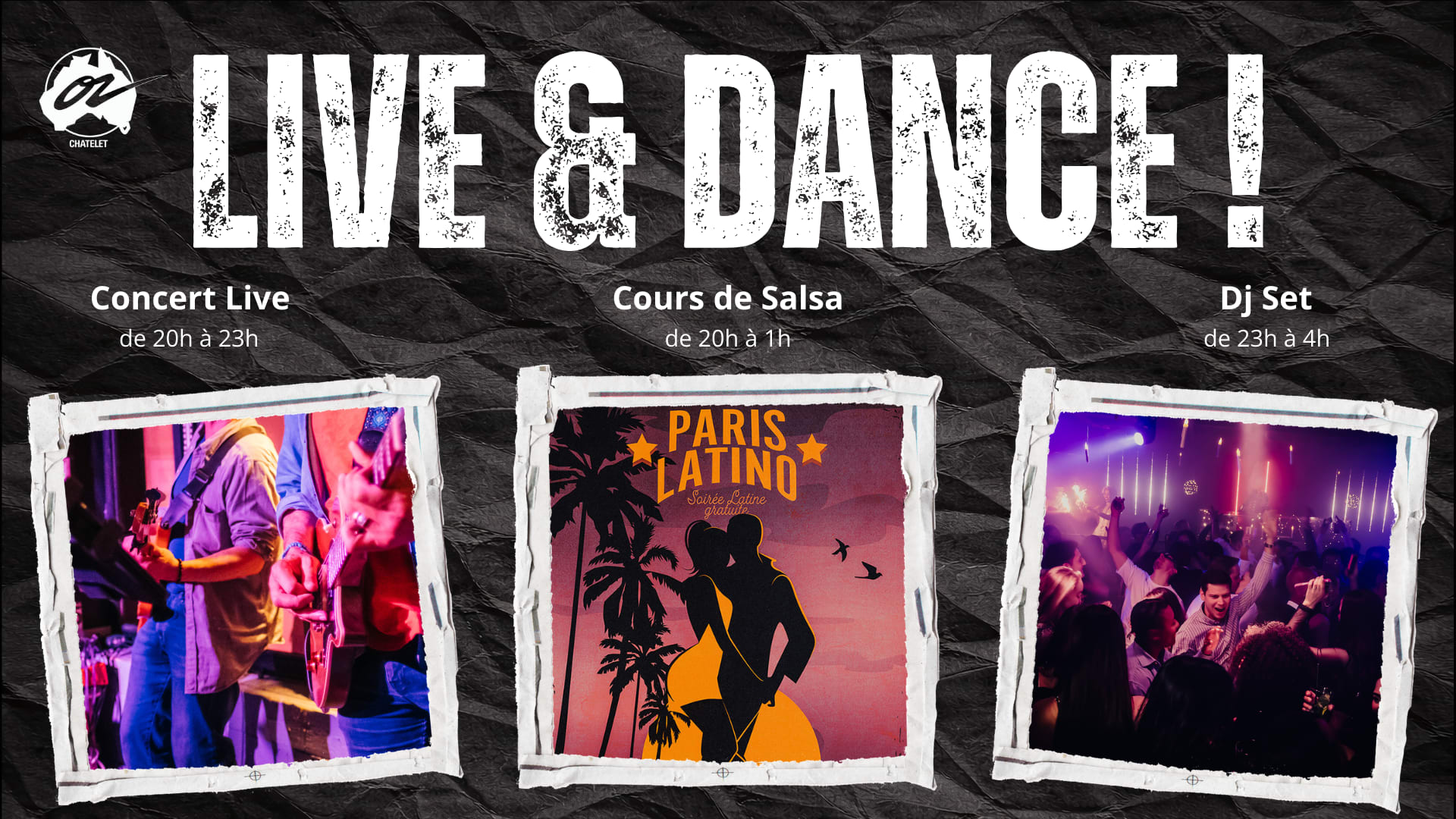Thursday Live & Dance ! Châtelet Cover