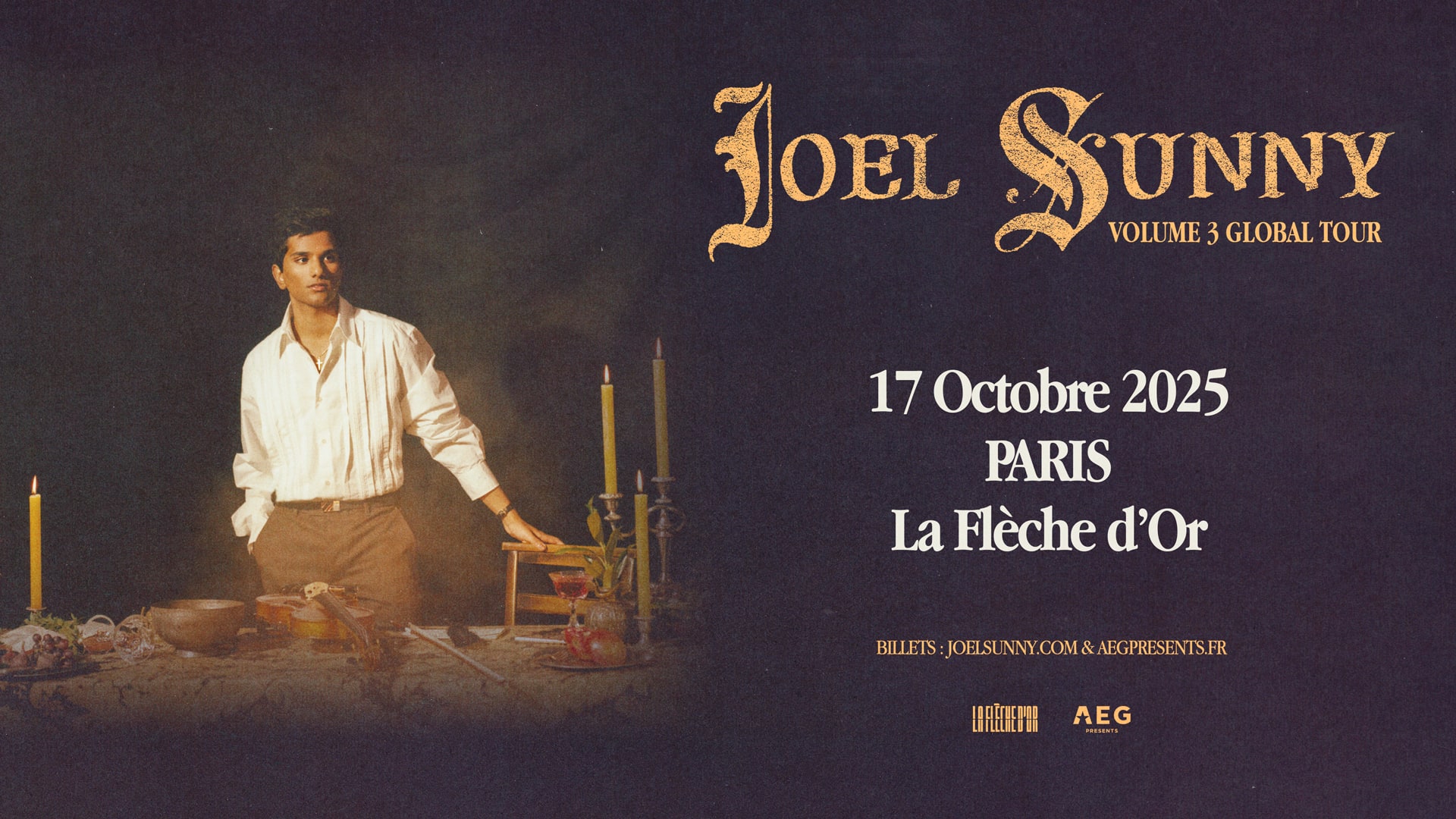 Joel Sunny / Volume 3 Global Tour Cover