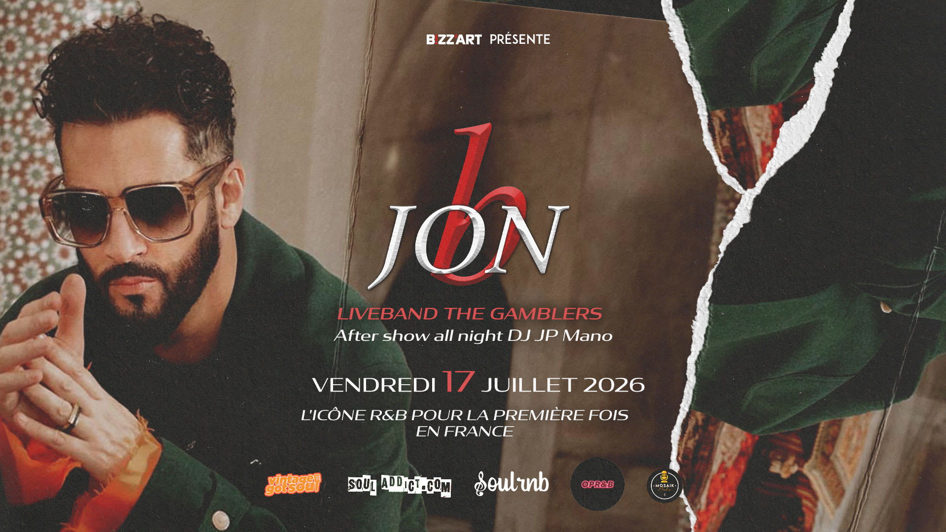 Jon B Live @Bizz'art Paris Cover