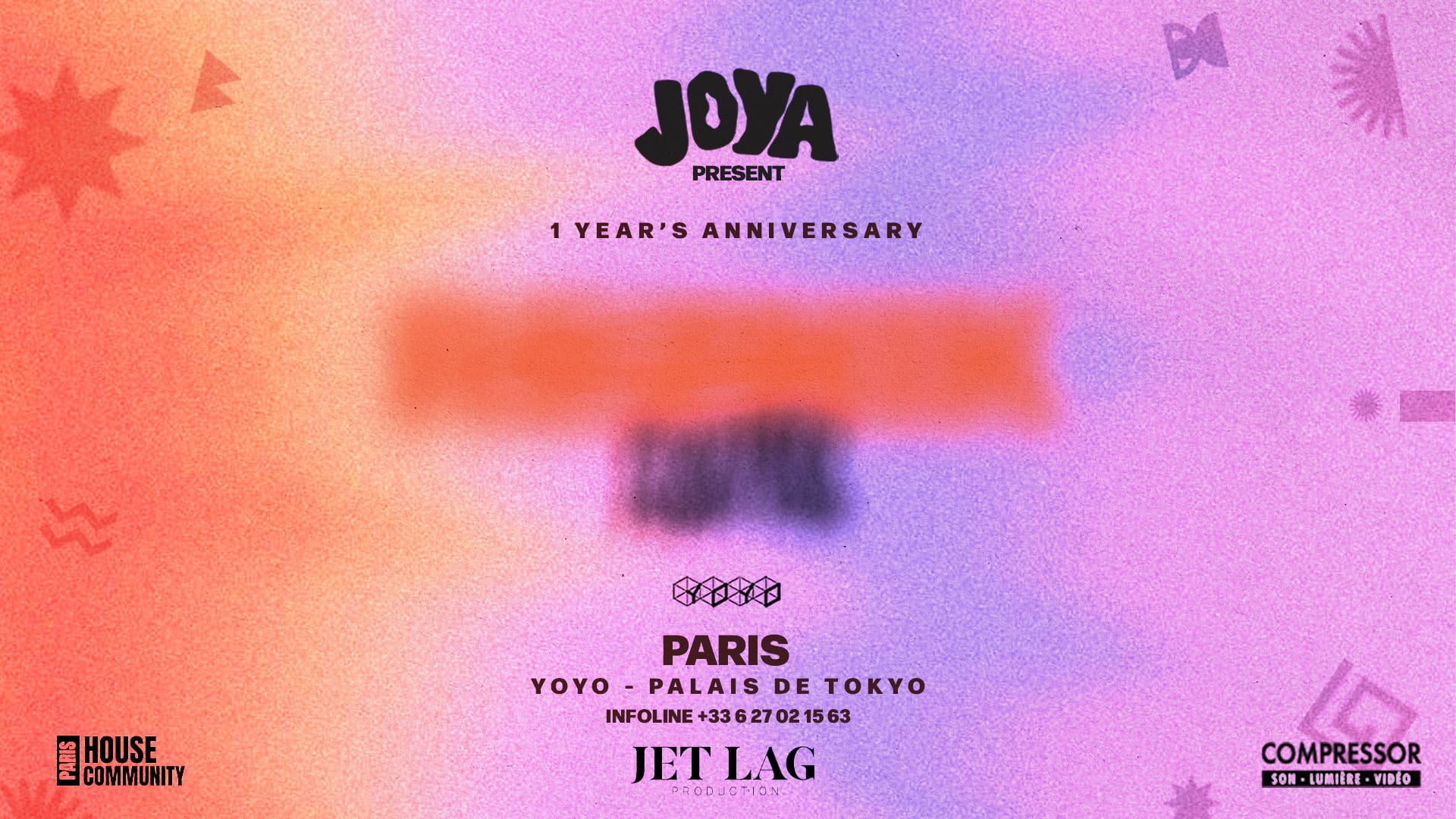 Joya 1 Year Anniversary : Line Up Tba Cover