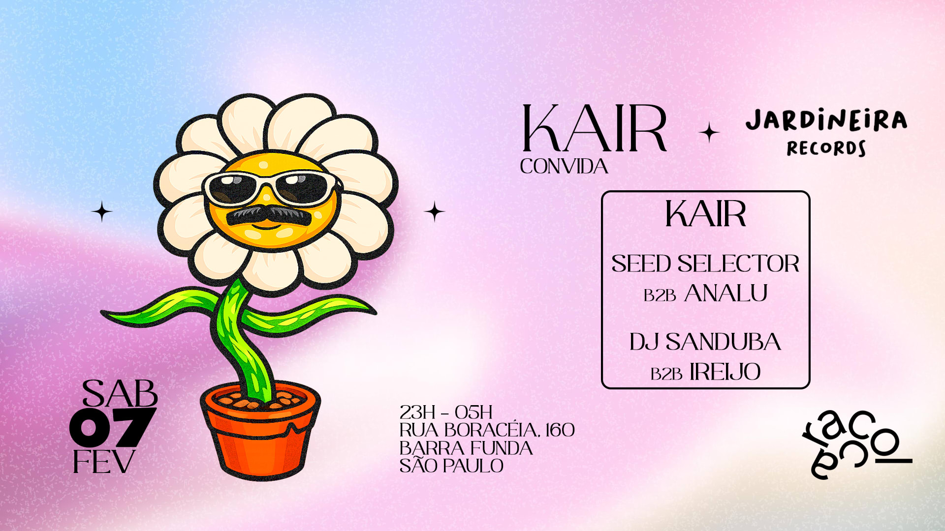 Kair Convida Jardineira Records @ Caracol Bar Cover