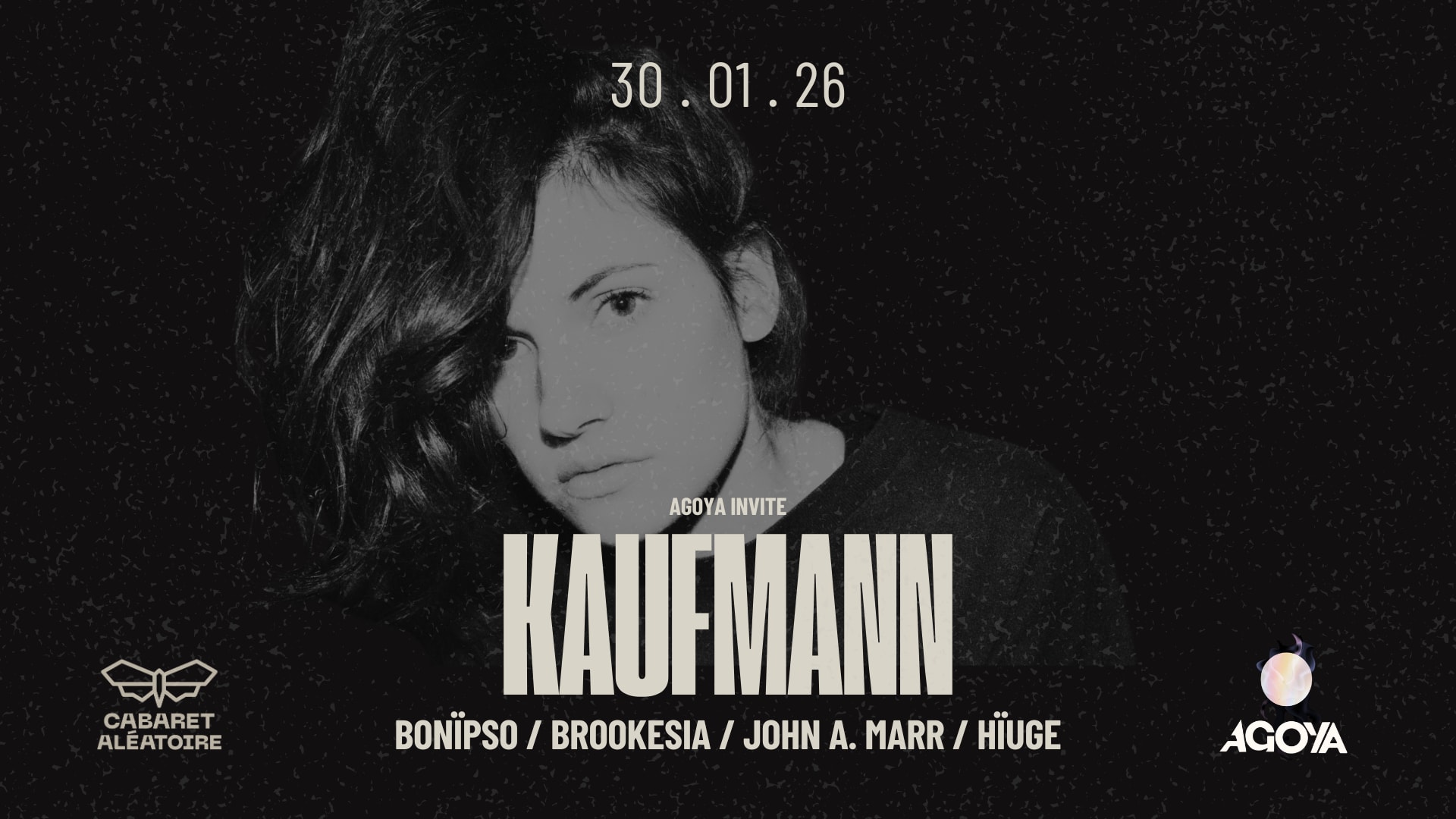 30/01 | Club Cabaret : Agoya Invite Kaufmann Cover