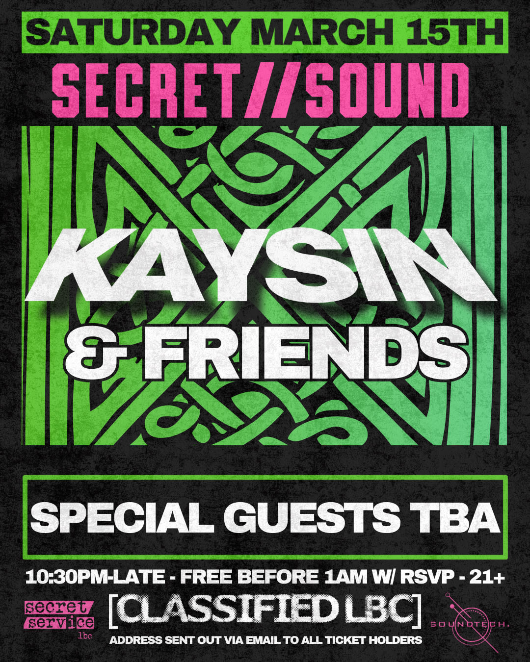 Secret Sound / Kaysin & Friends  - Secret Guests Long Beach Cover