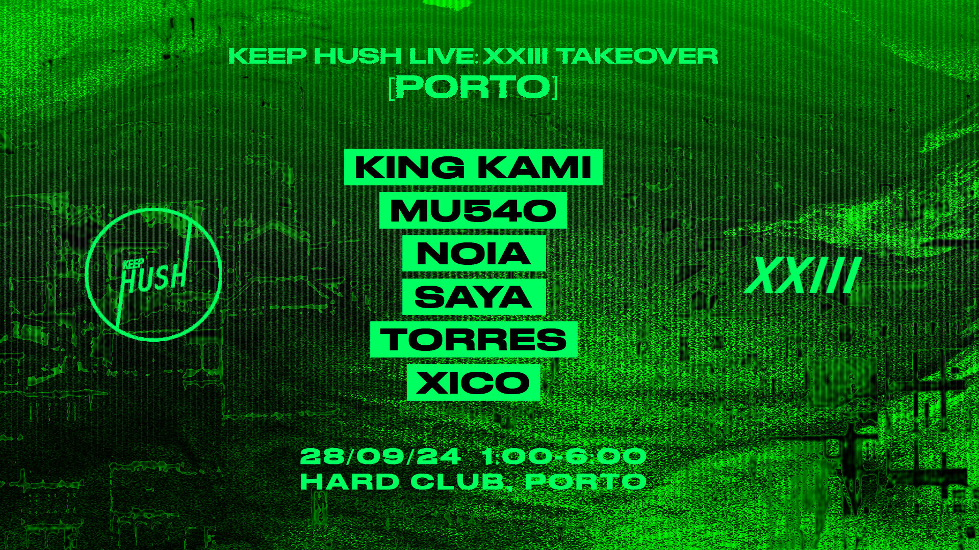 Keep Hush: XXIII Takeover Cover