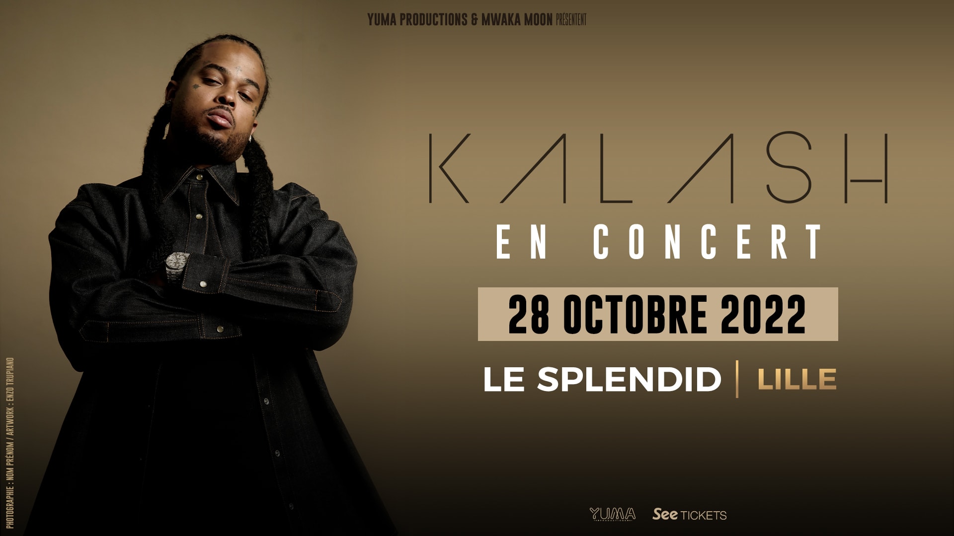 Kalash - Le Splendid, Lille - 28.10.2022 Cover