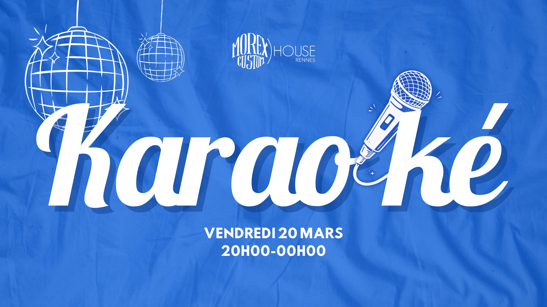 Soirée Karaoké // Gratuit // Morex Custom House Cover
