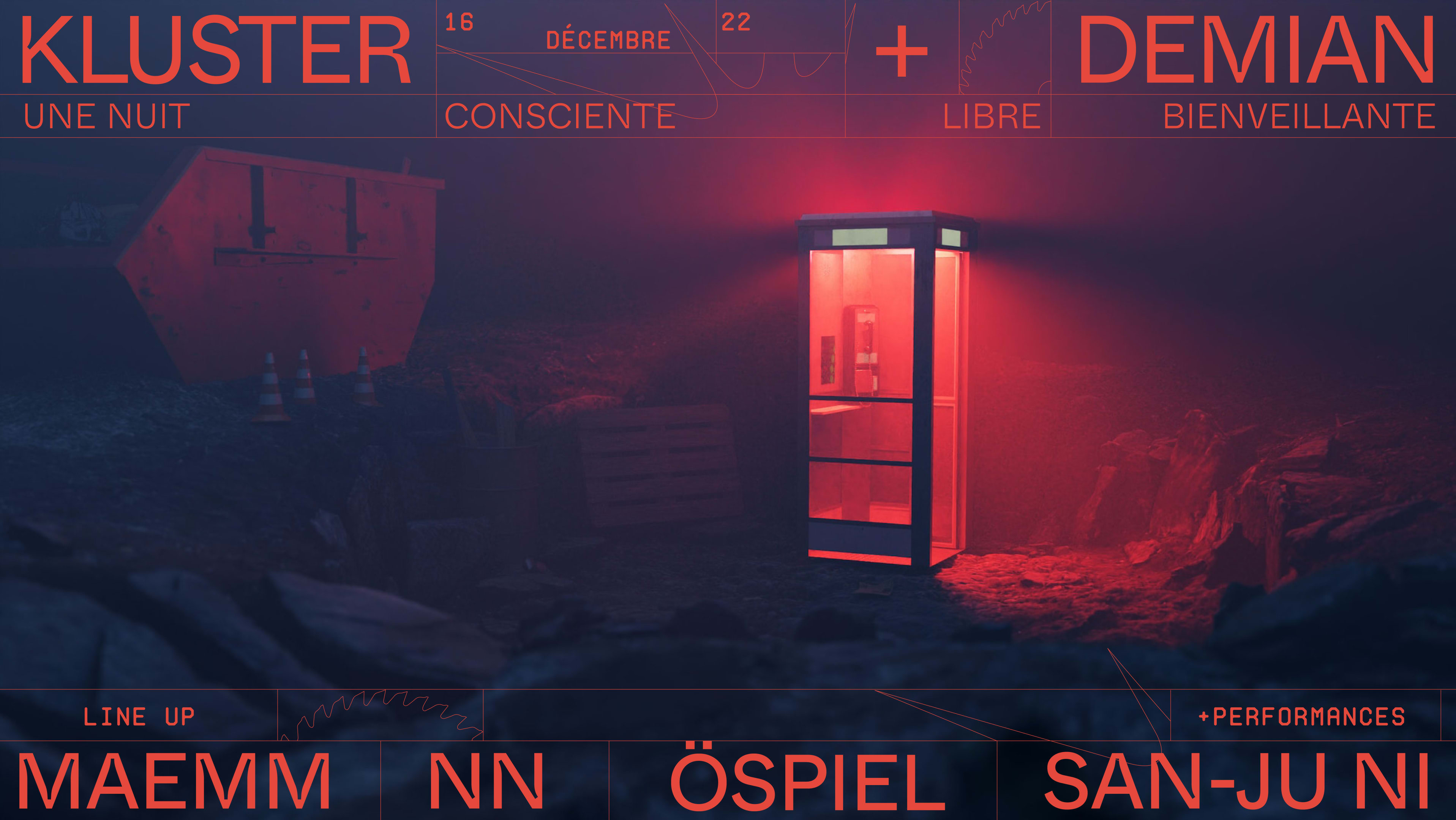Kluster X Demian : Maemm, Nn, Öspiel, San-Ju Ni Cover