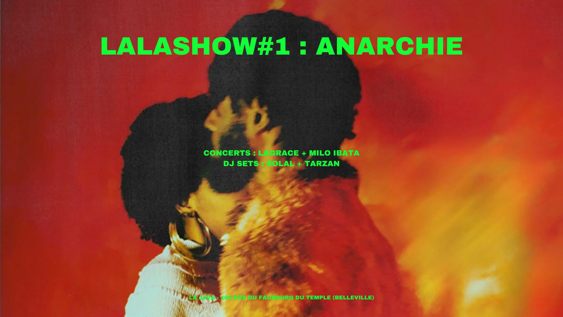 Concert Anarchie : Lagrace + Milo Ibata At La Java Cover