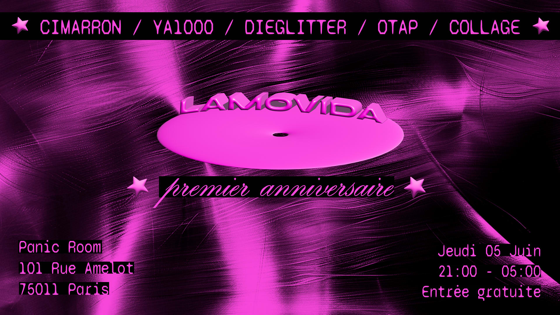 Lamovida : Premier Anniversaire Cover