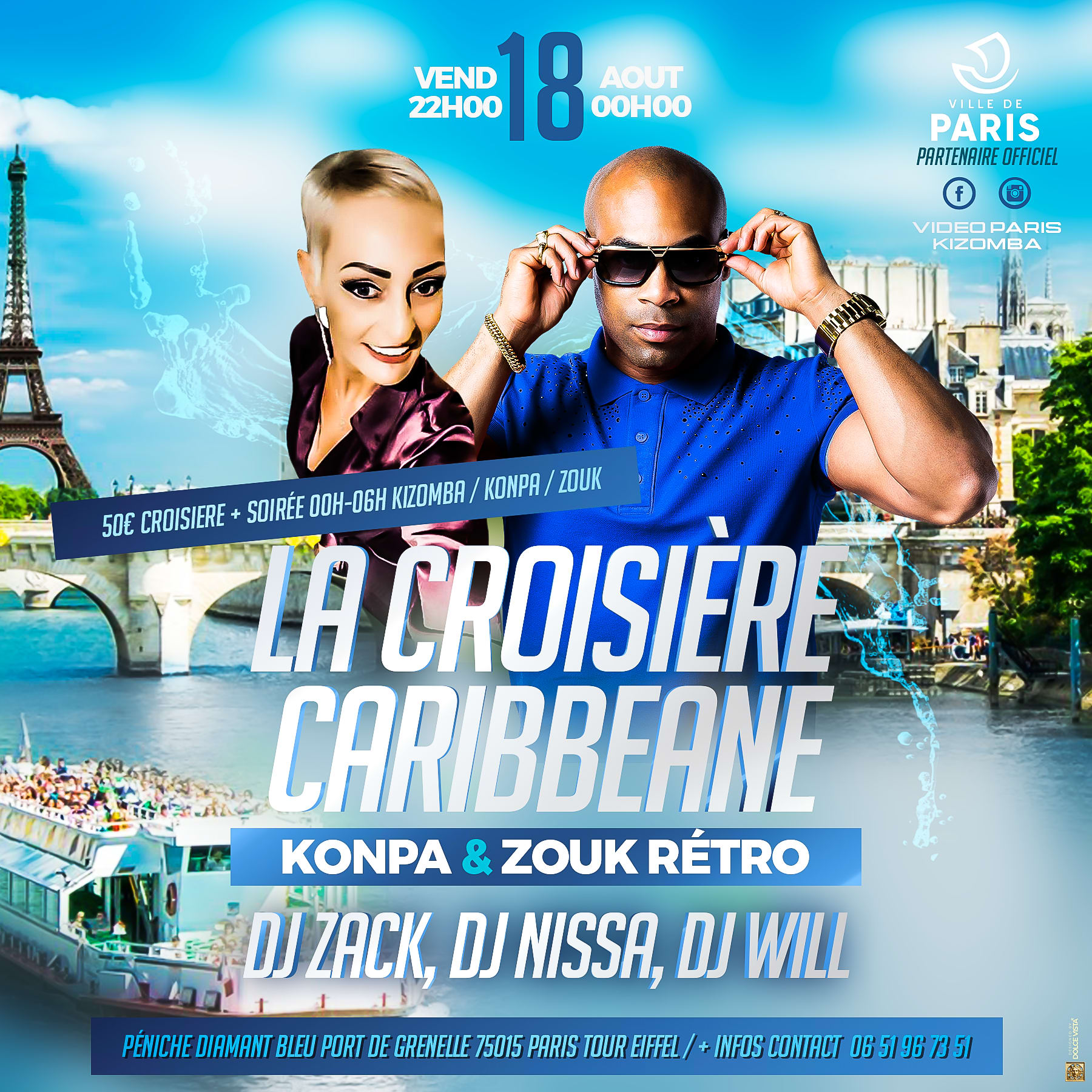 Croisiere Caribbean: Konpa & Zouk Retro Cover