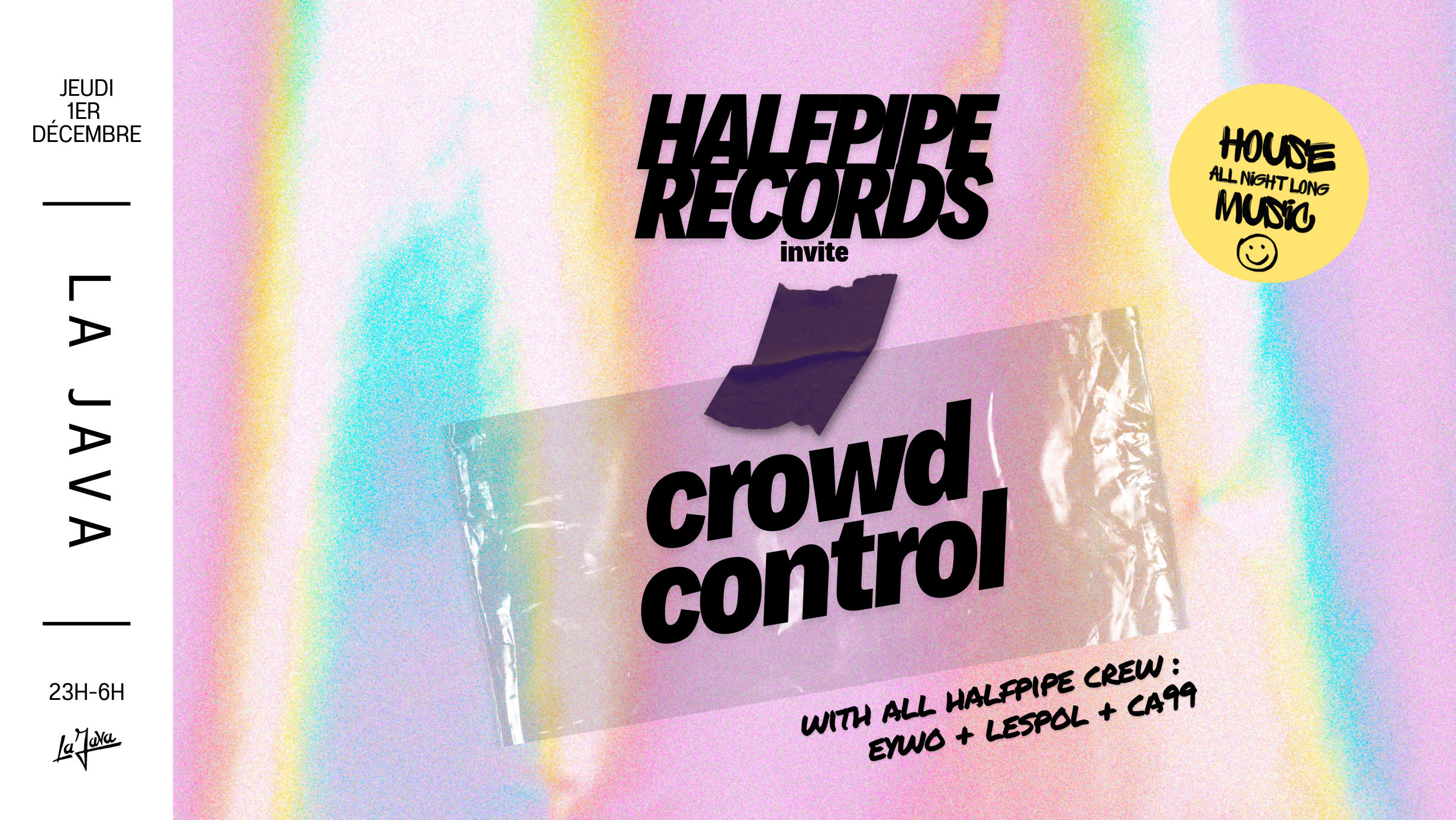 Halfpipe Records Invite Crowd Control Cover