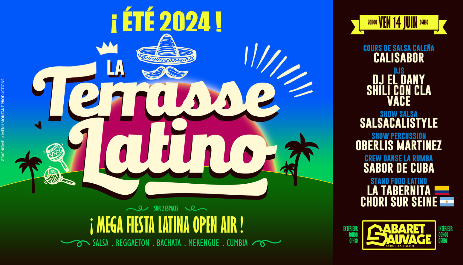 La Terrasse Latino Du Cabaret Sauvage - 14.06.2024 Cover