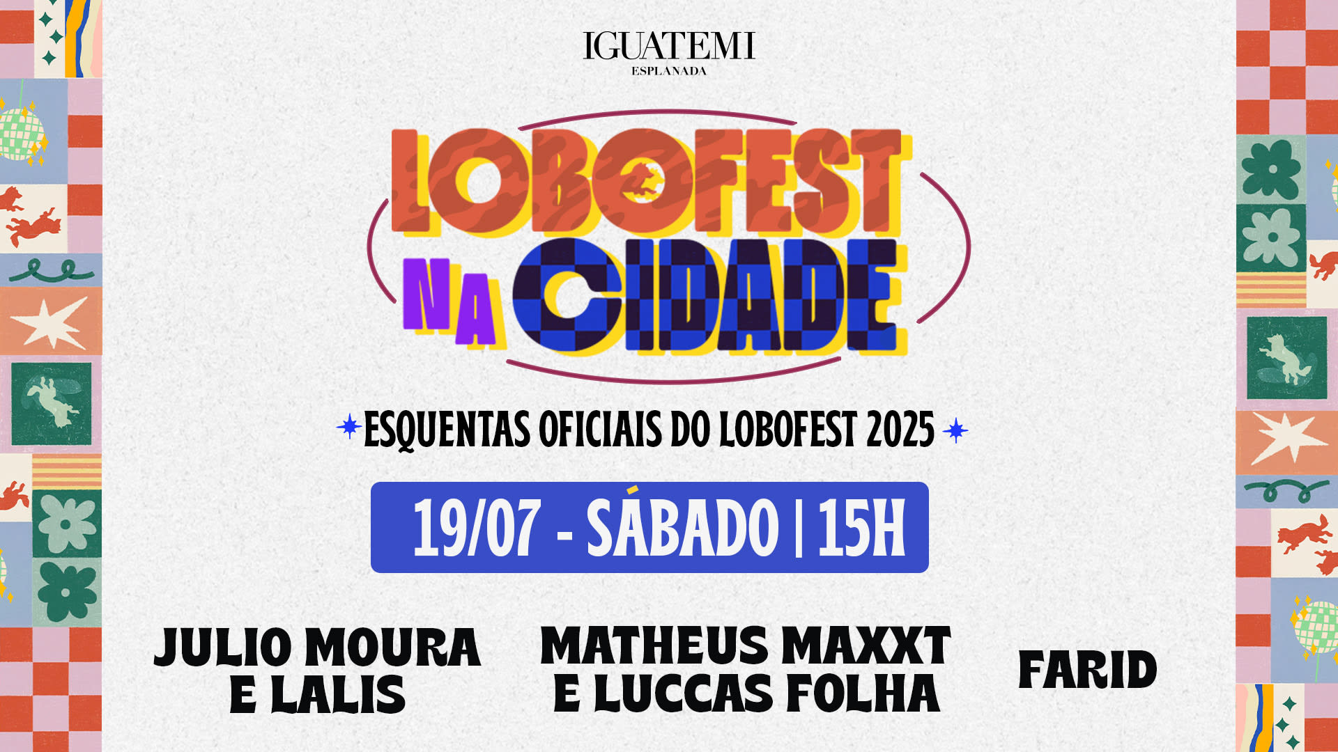 Lobofest: Julio Moura E Lalis, Farid, Maxxt E Luccas Folha Cover