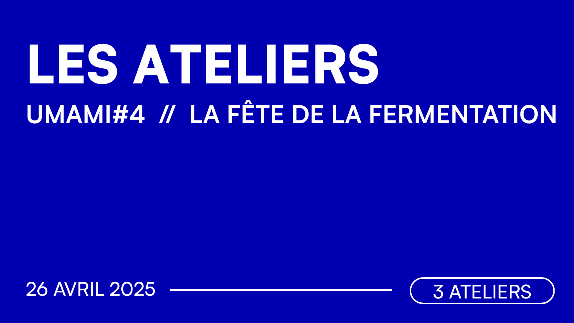 Les Ateliers - Umami#4 Cover