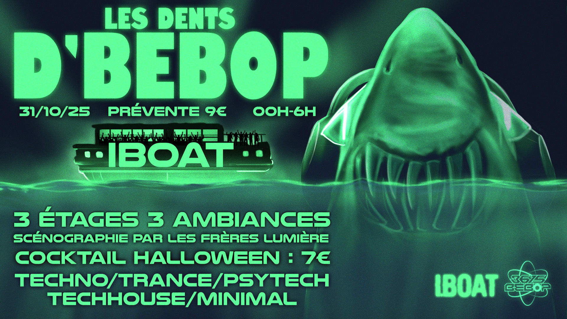 Bebop D'halloween @ Iboat : Les Dents D'bebop Cover