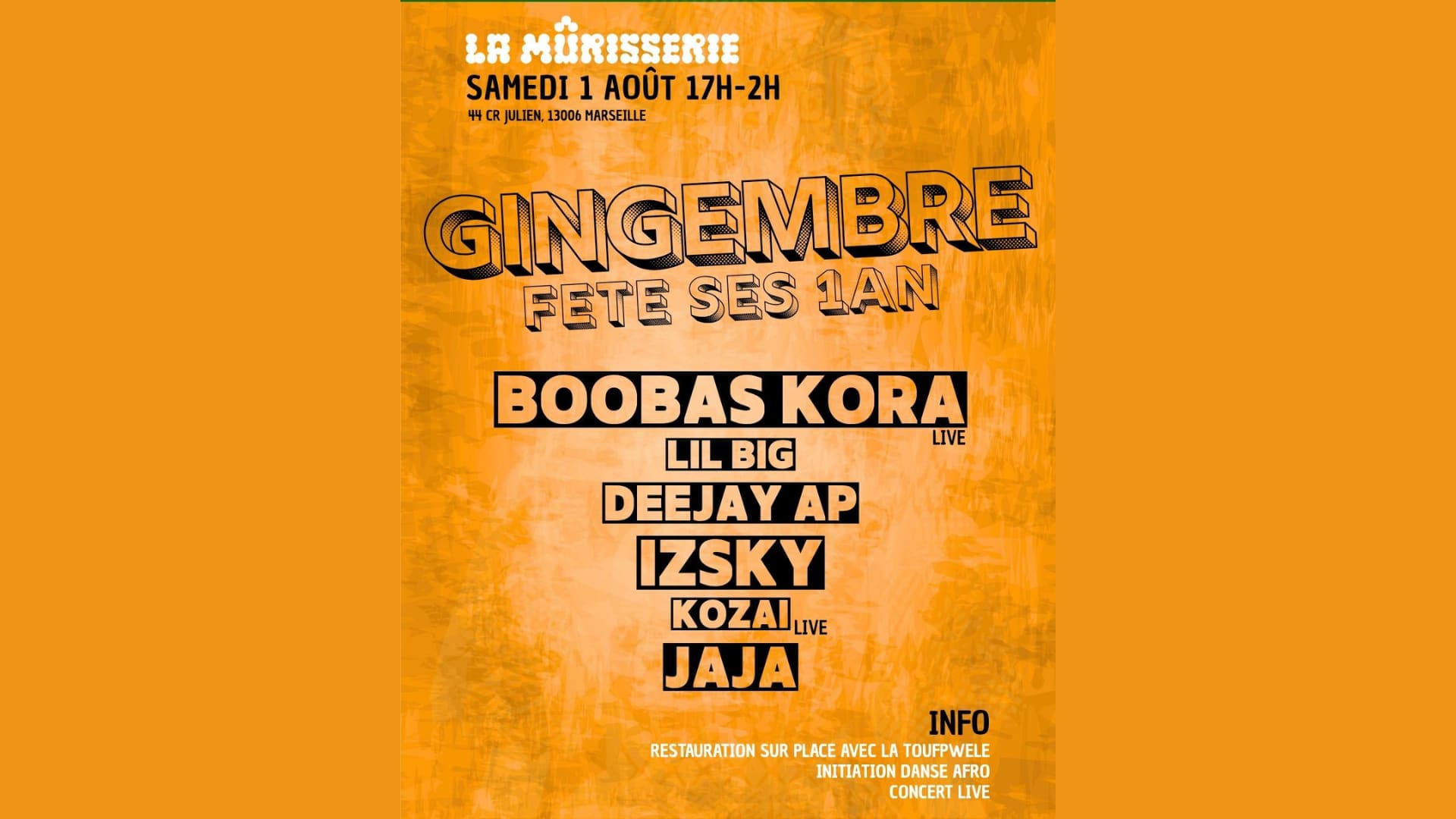 Gingembre Fête Ses 1 An Cover