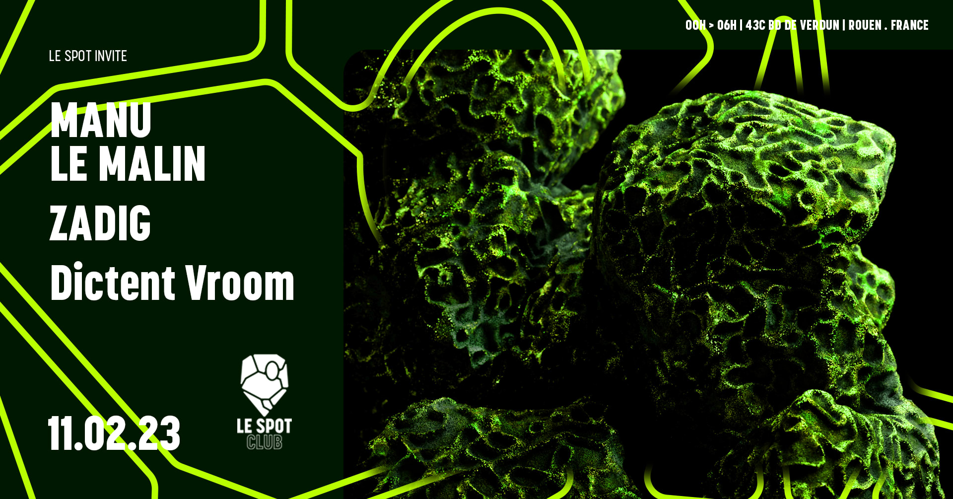 Le Spot Invite: Manu Le Malin / Zadig / Dictent Vroom Cover