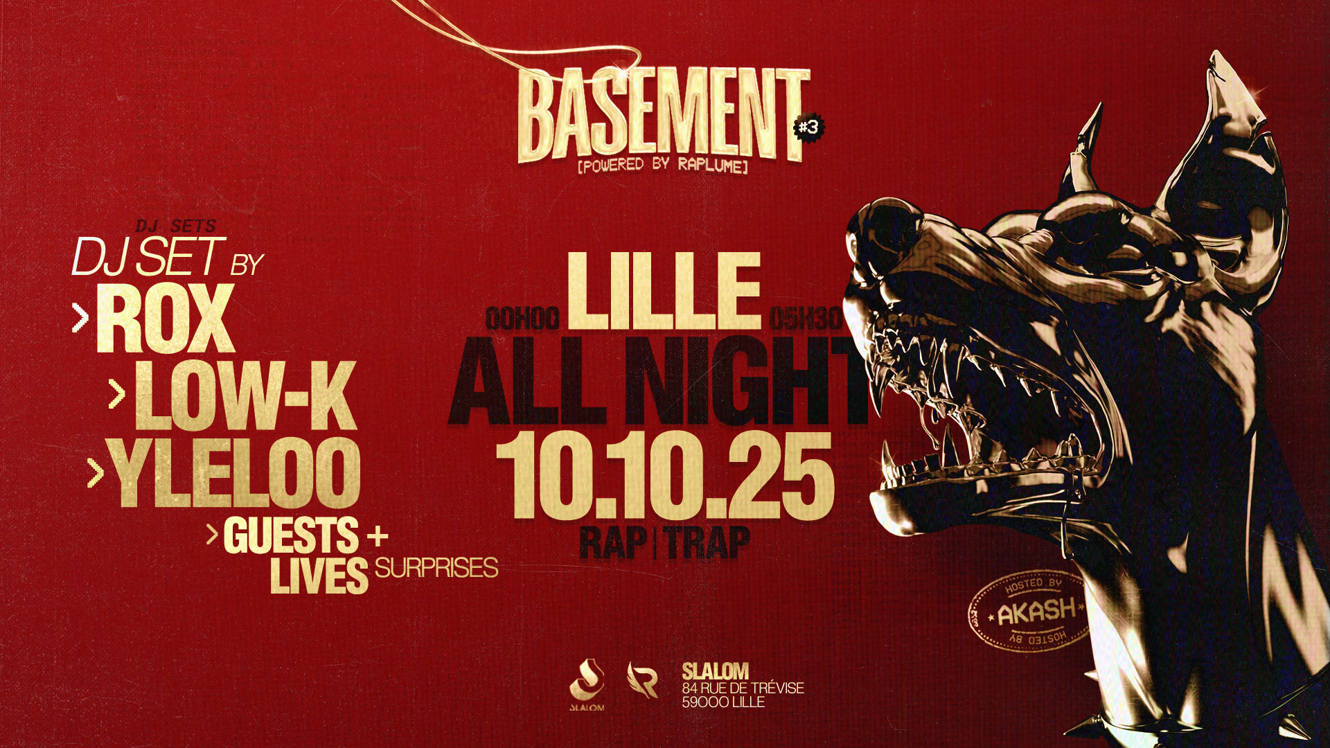 Soirée Rap — Basement Lille (Slalom) By Raplume Cover