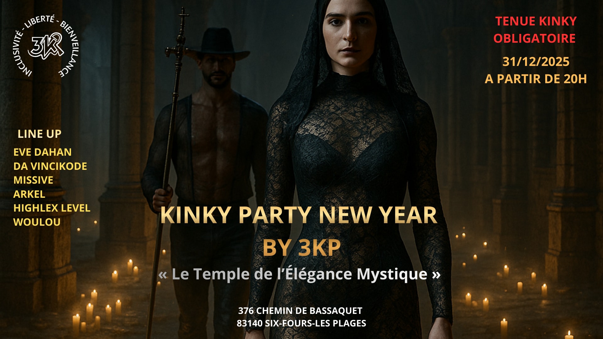 Kinky New Year  By 3kp « Le Temple De L’Élégance Mystique » Cover