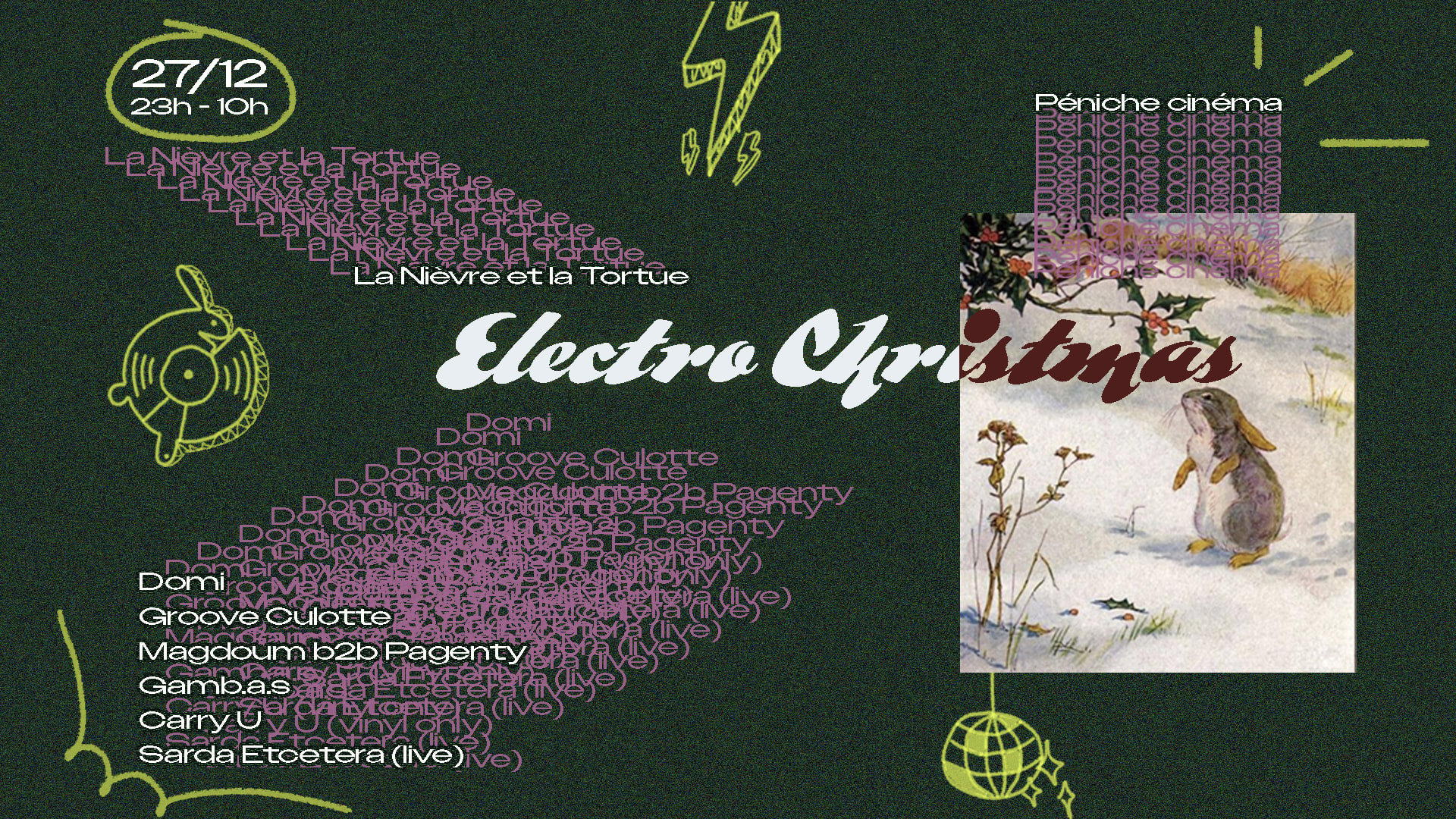 La Nièvre Et La Tortue Présente Electro Christmas W/Domi &+ Cover