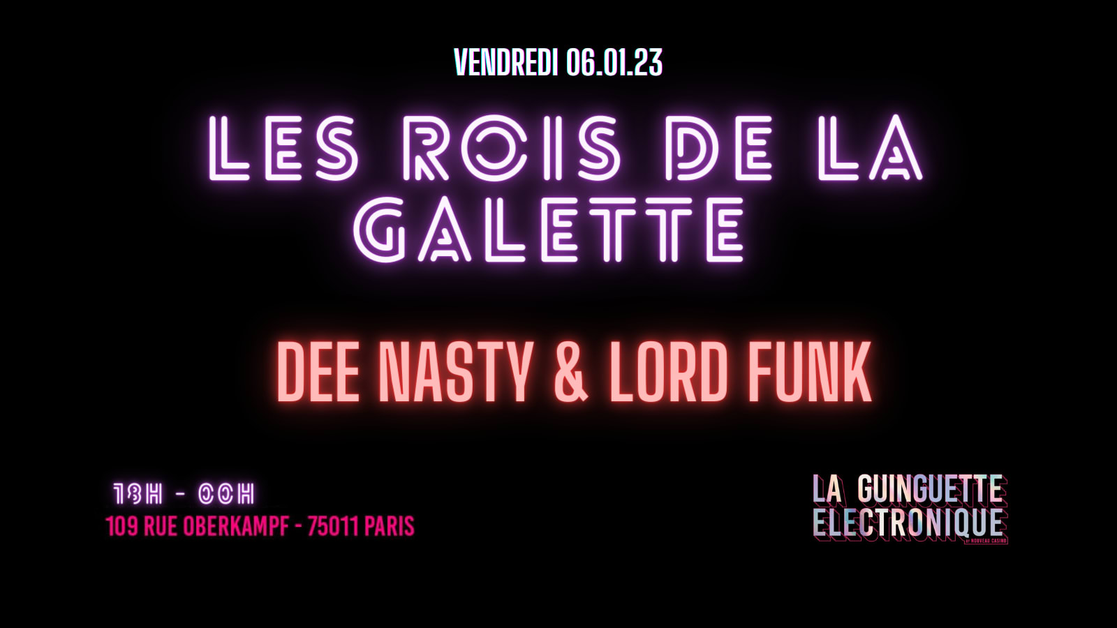 La Guinguette Electronique Invite : Dee Nasty & Lord Funk Cover