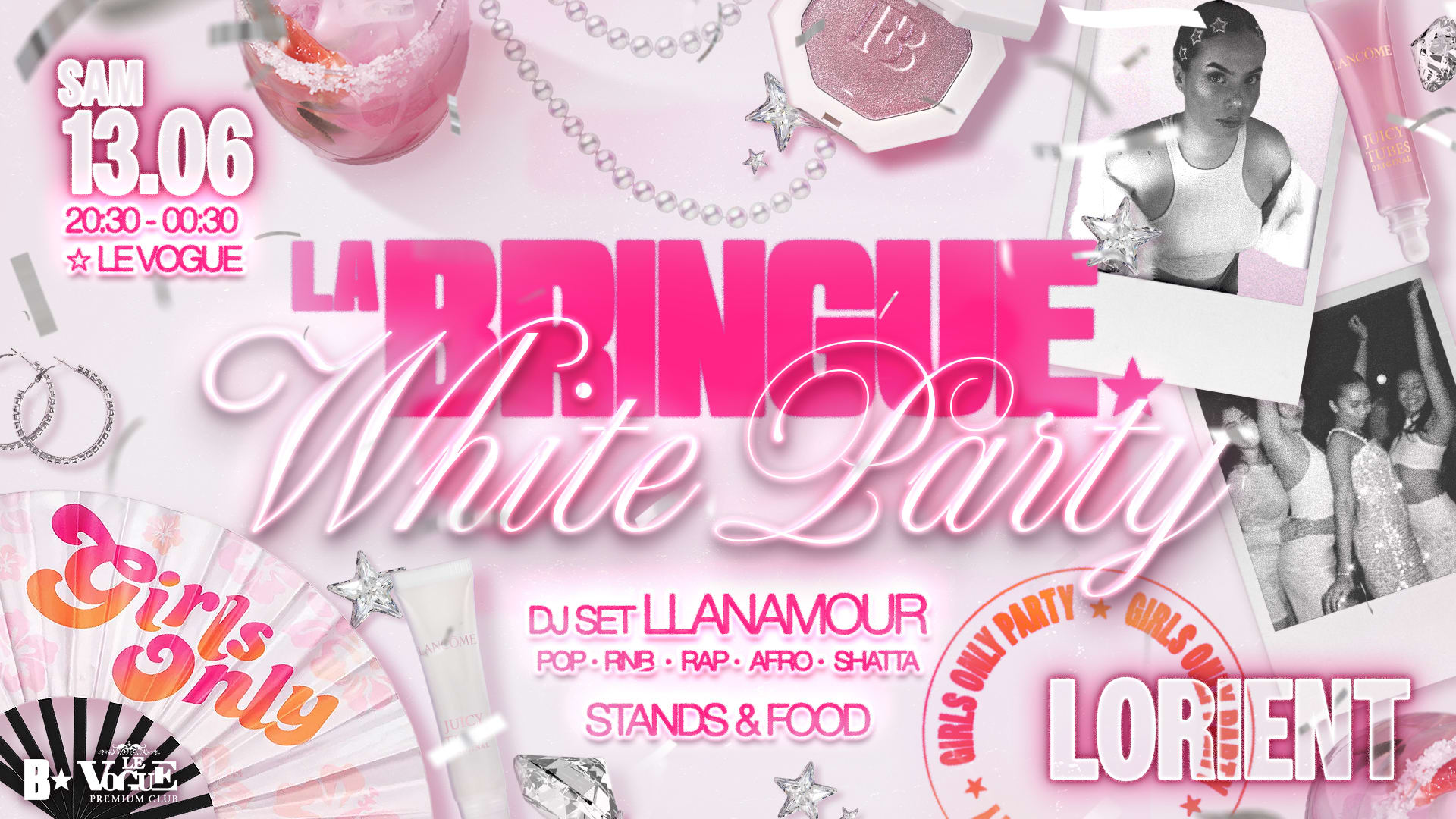 La Bringue Girls Only - White Party - Lorient Cover
