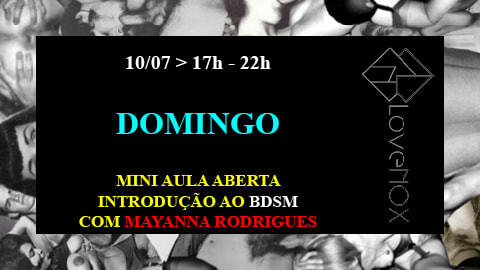 Domingo 10/07 - Mini Aula Bdsm Cover