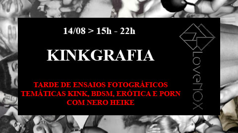 Domingo 14/08 - Kinkgrafia: Ensaio Fotográfico Aberto Cover