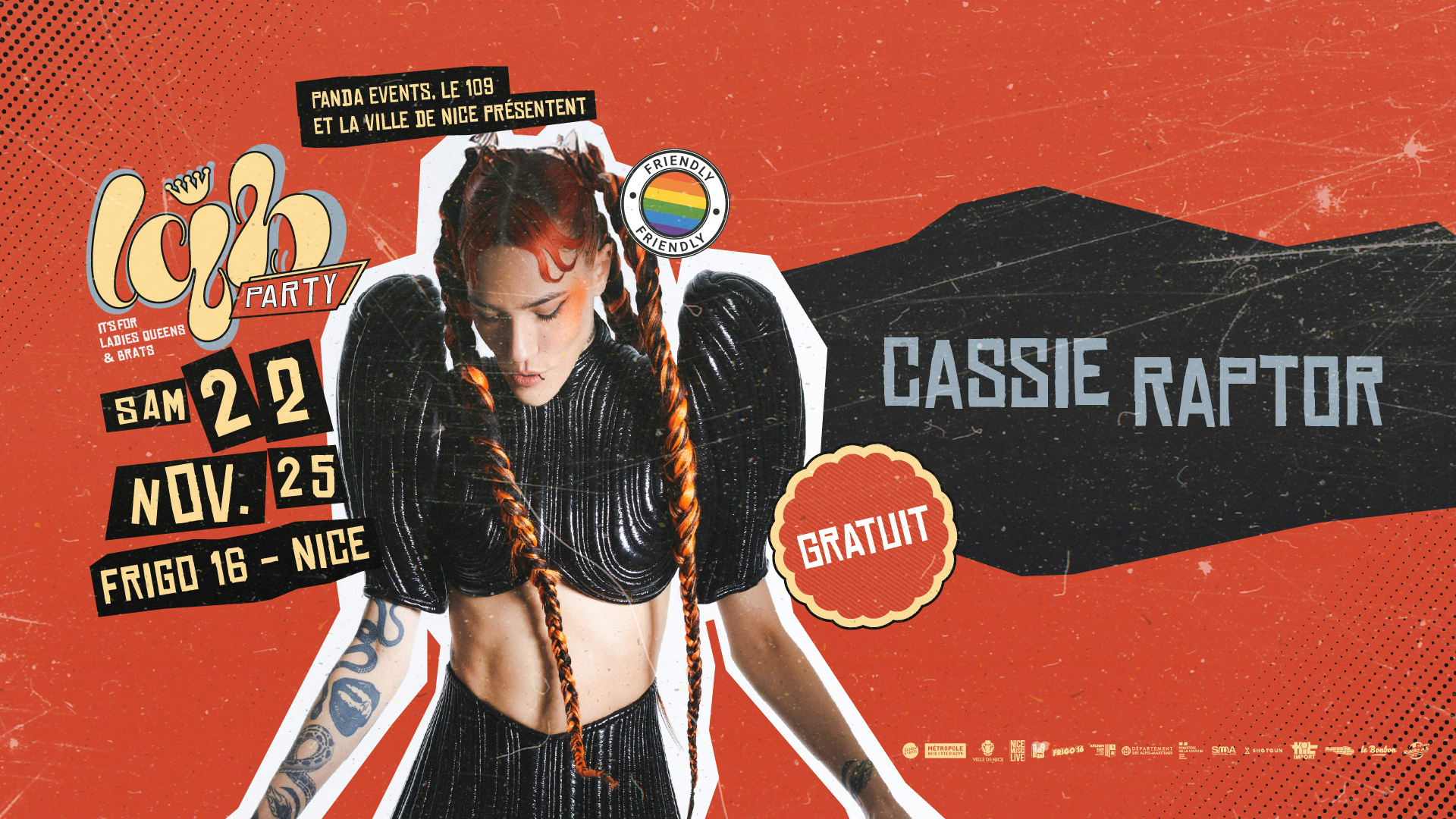 Lqb Party - Cassie Raptor - Sam. 22 Nov. 2025 @ Frigo 16 Cover