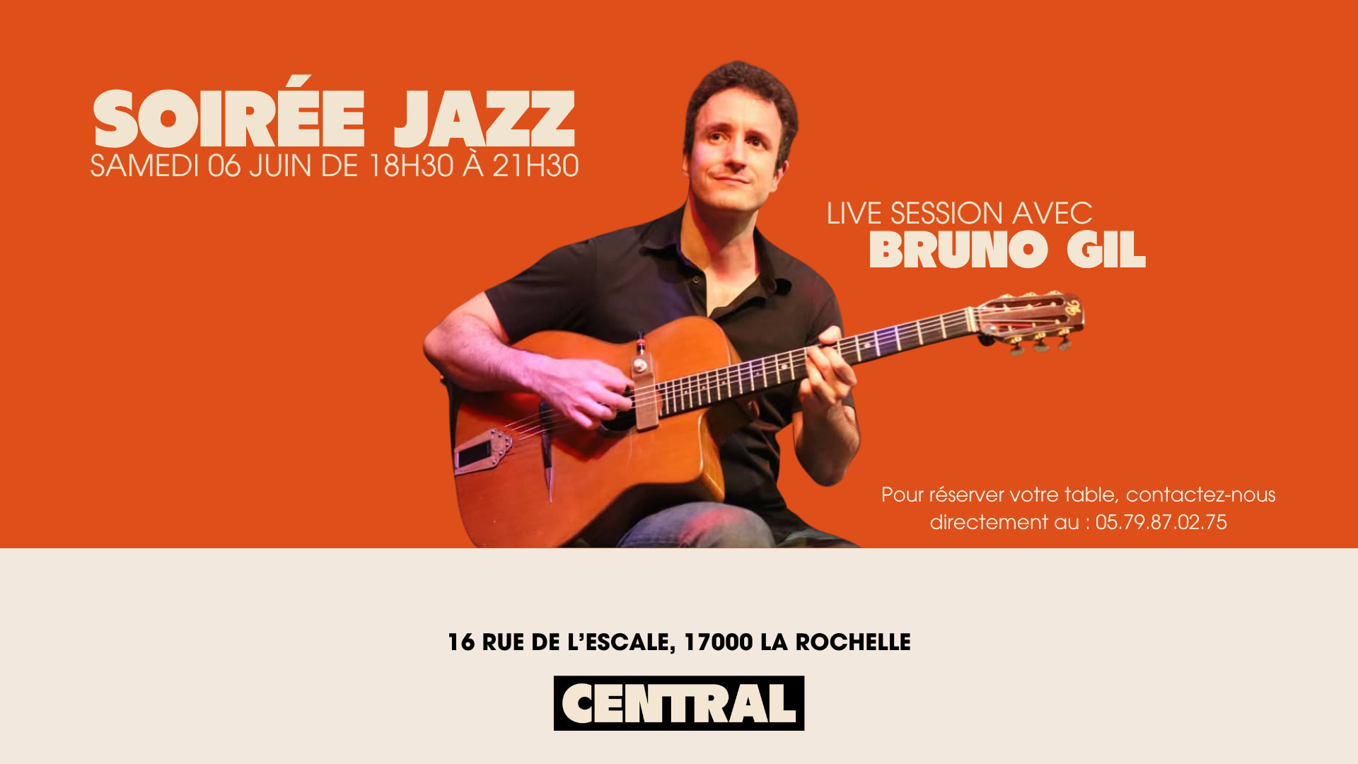 Soirée Jazz Avec Bruno Gil À Central Cover