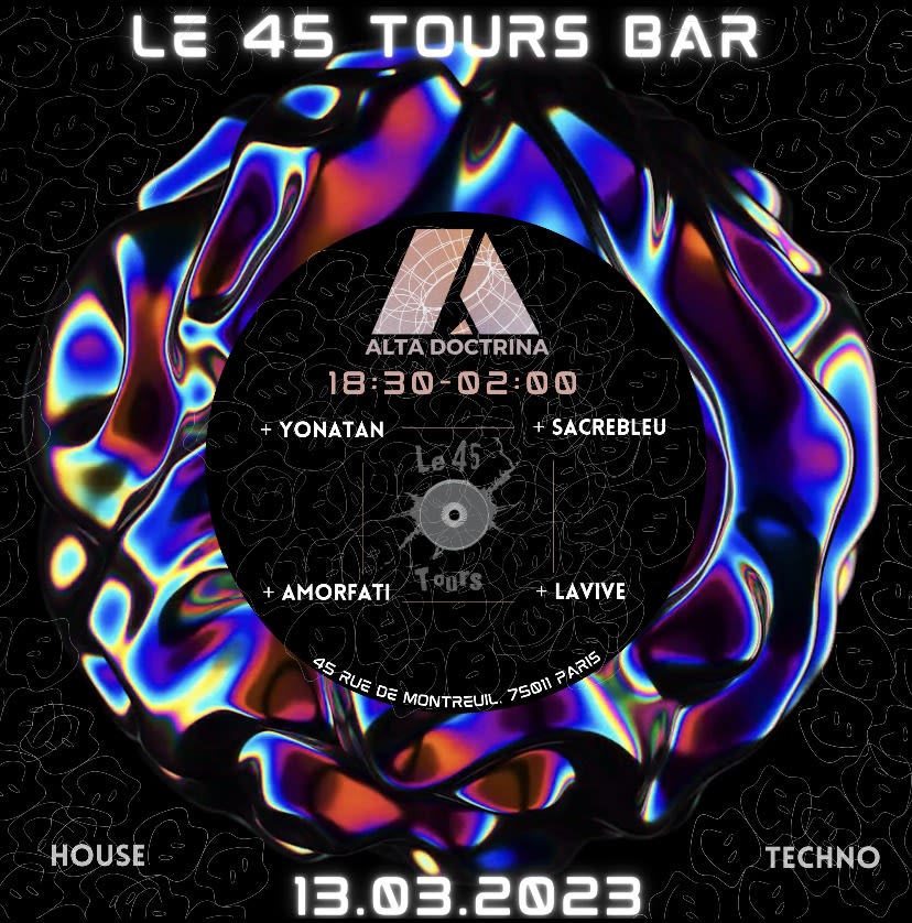 Alta Doctrina X Le 45 Tours Cover