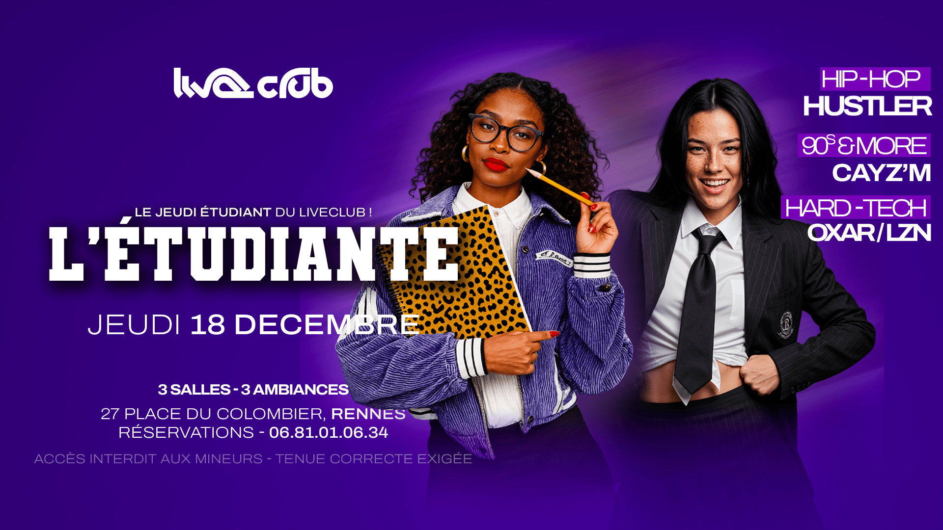 L'étudiante : Hustler (R2) + Cayz'm & Florent G + Ozar/Lzn Cover