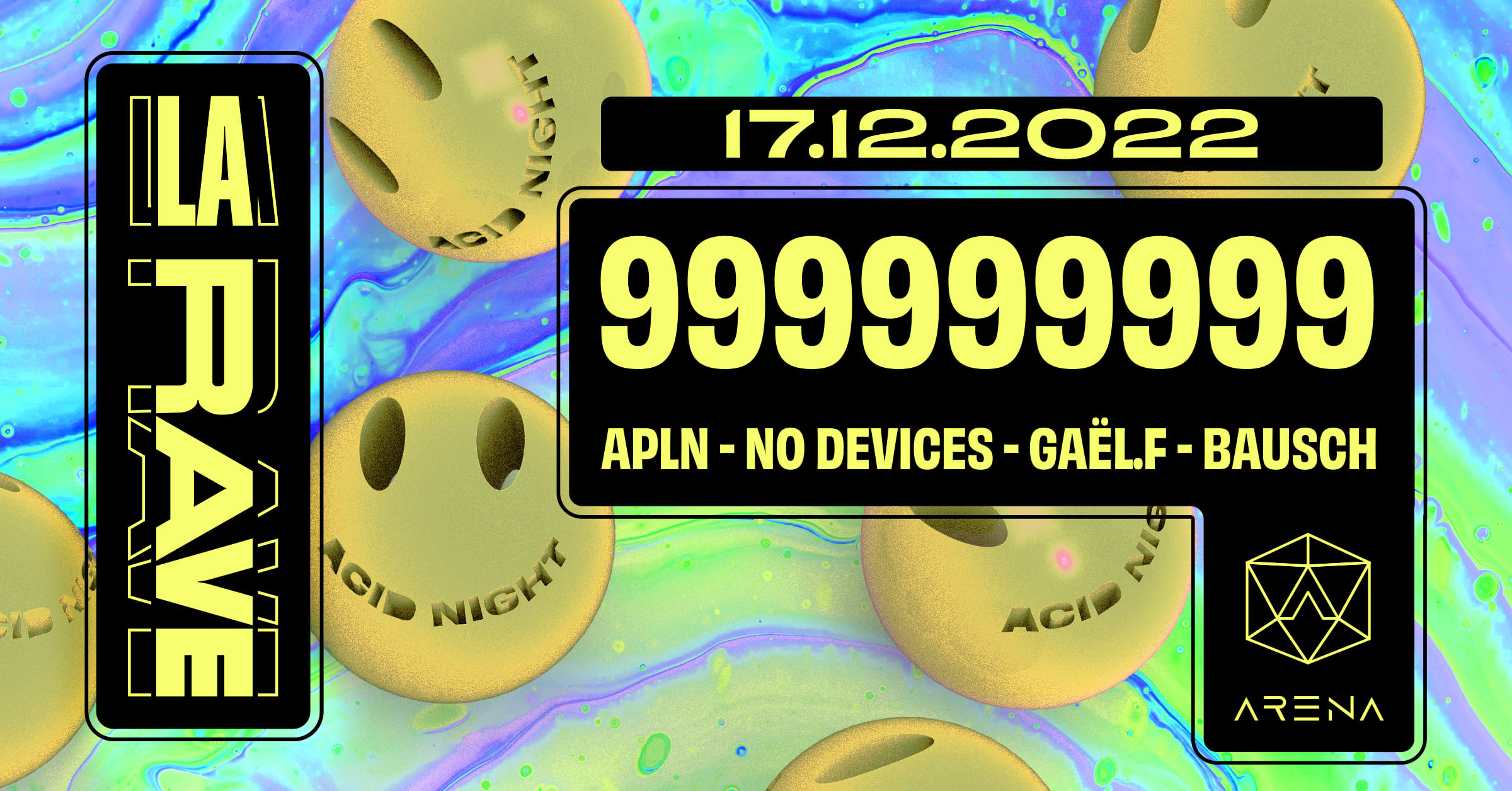 La Rave / Acid Night / 999999999 & More Cover