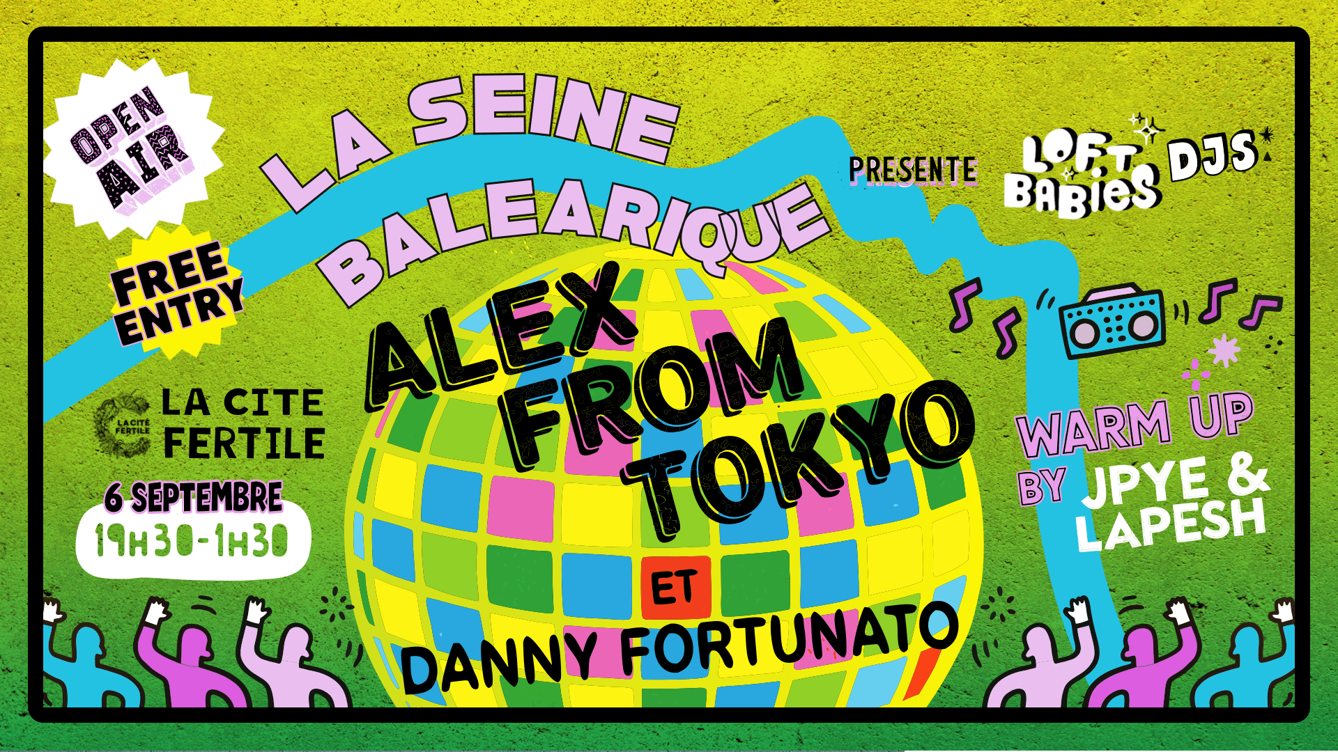 La Seine Balearique #5 W. Loft Babies Djs Open Air Gratuit Cover