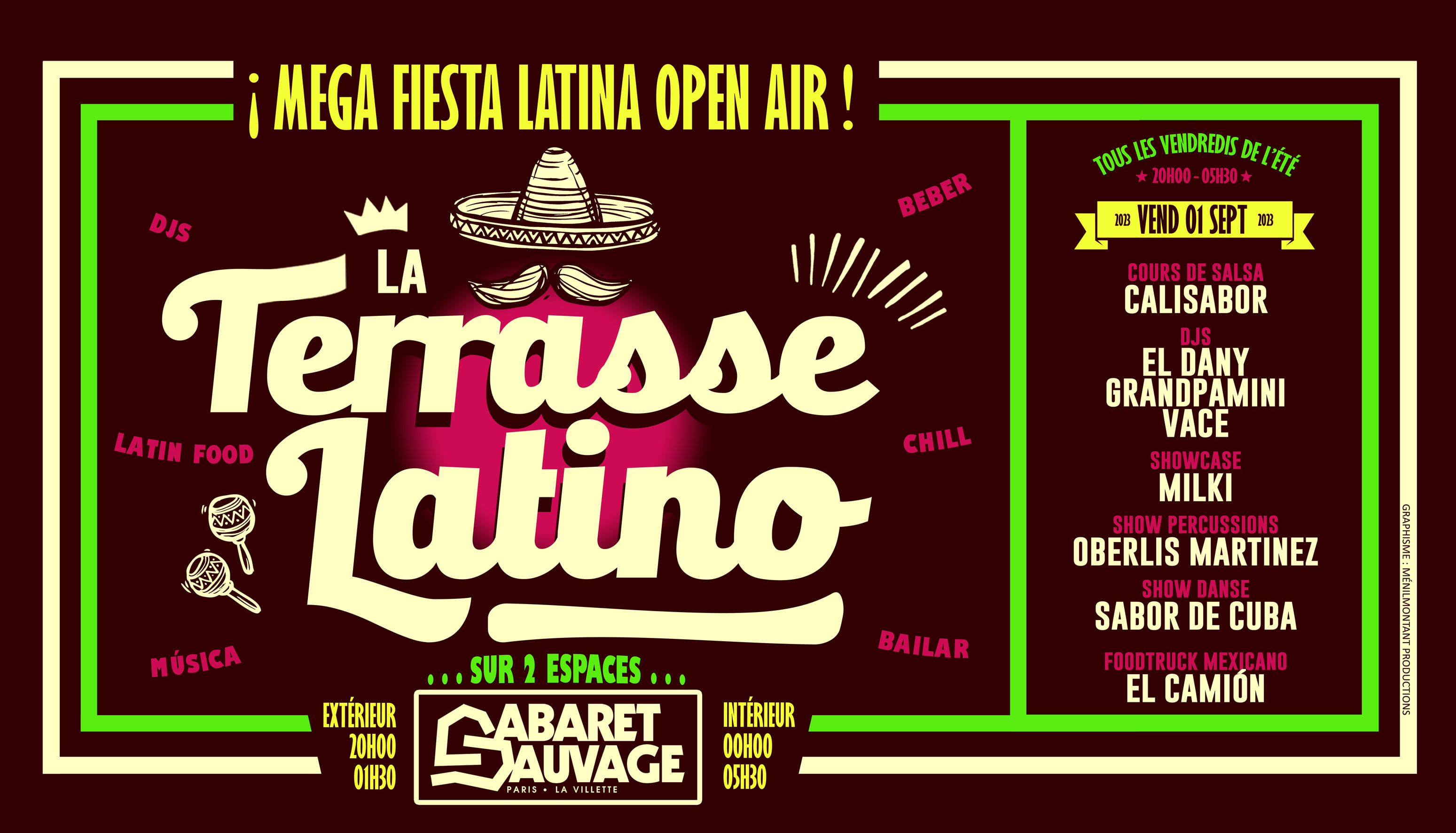 La Terrasse Latino Du Cabaret Sauvage - 1 Septembre 2023 Cover
