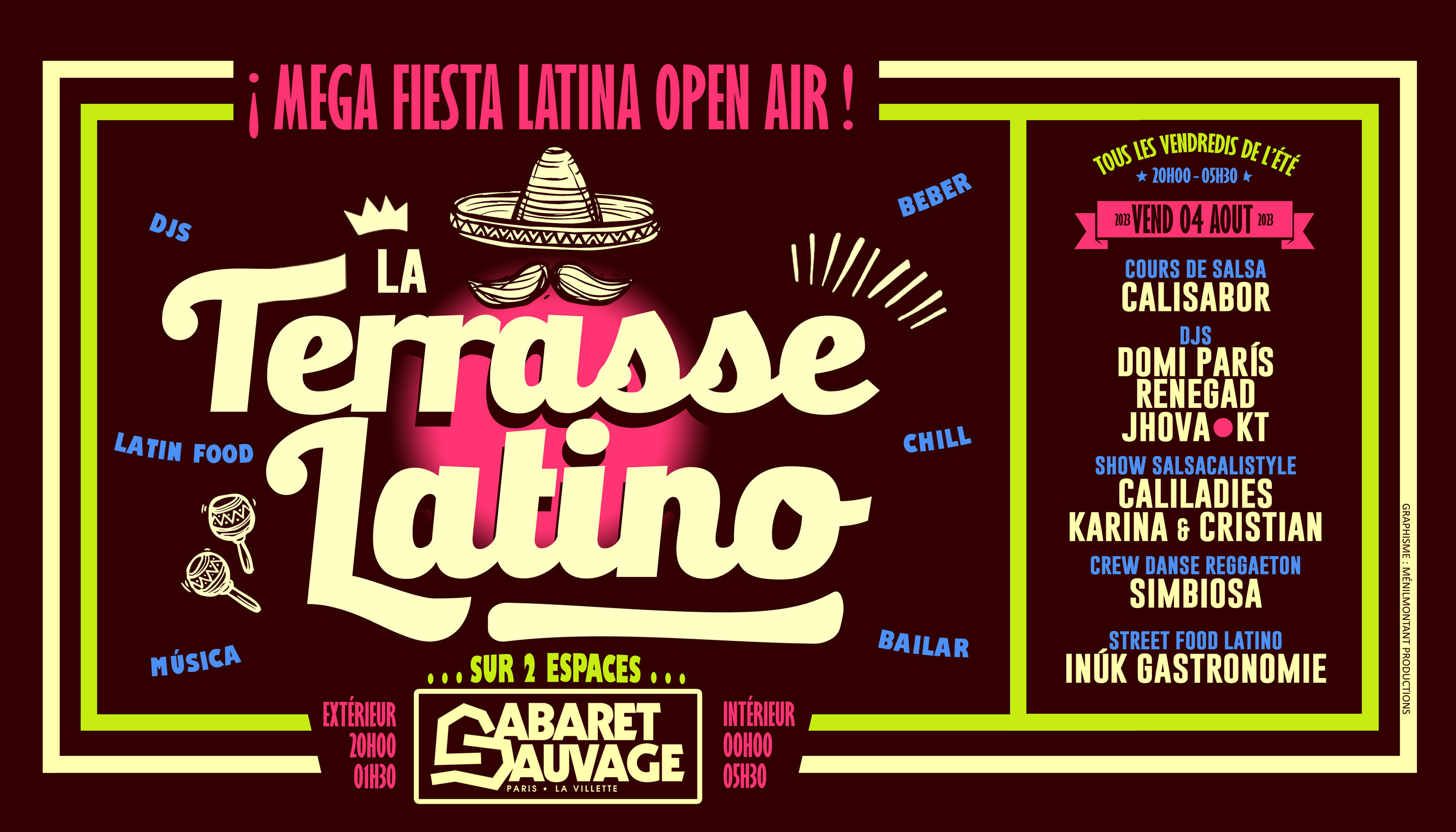 La Terrasse Latino Du Cabaret Sauvage - 4 Aout 2023 Cover