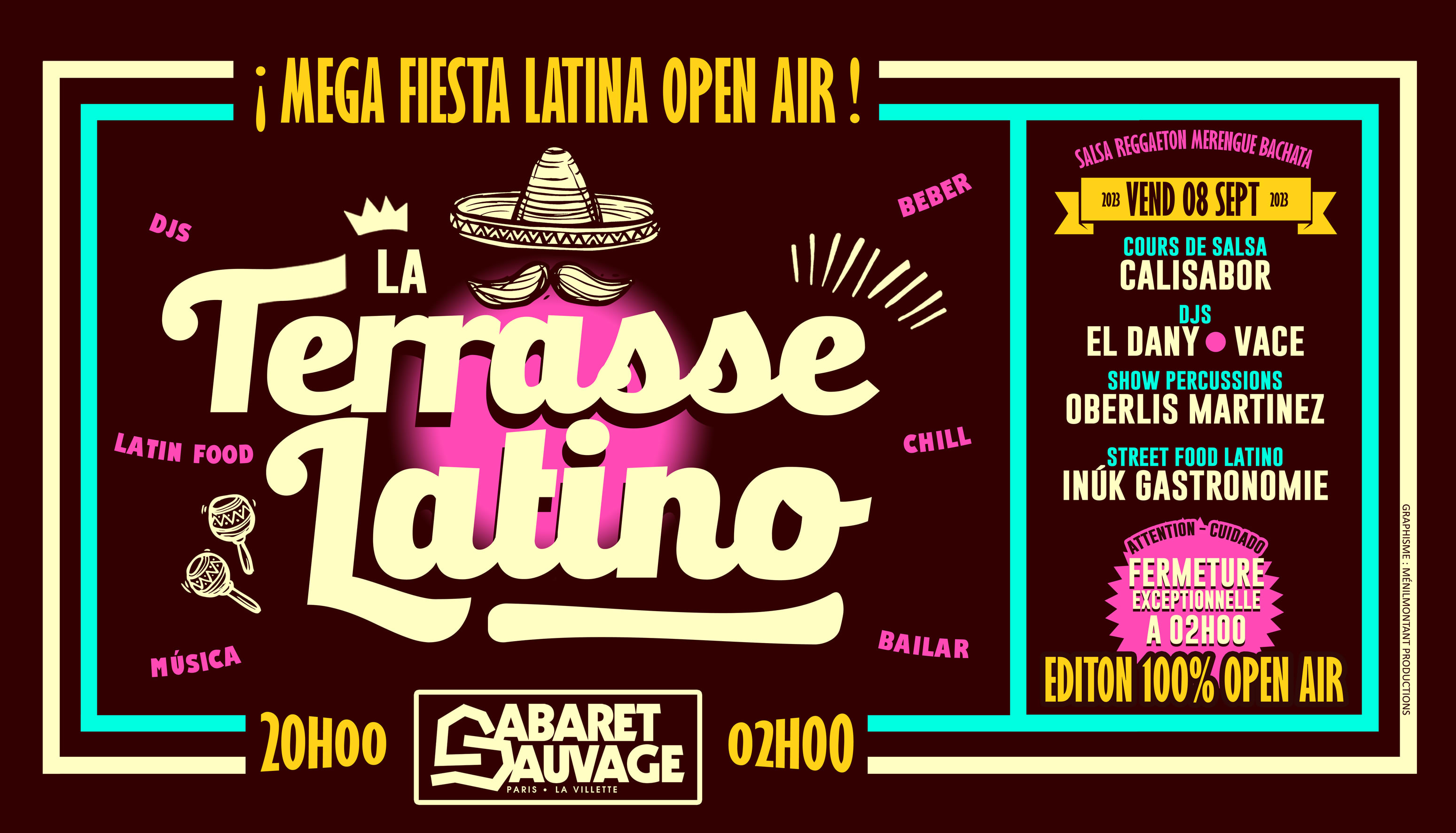 La Terrasse Latino Du Cabaret Sauvage - 8 Septembre 2023 Cover