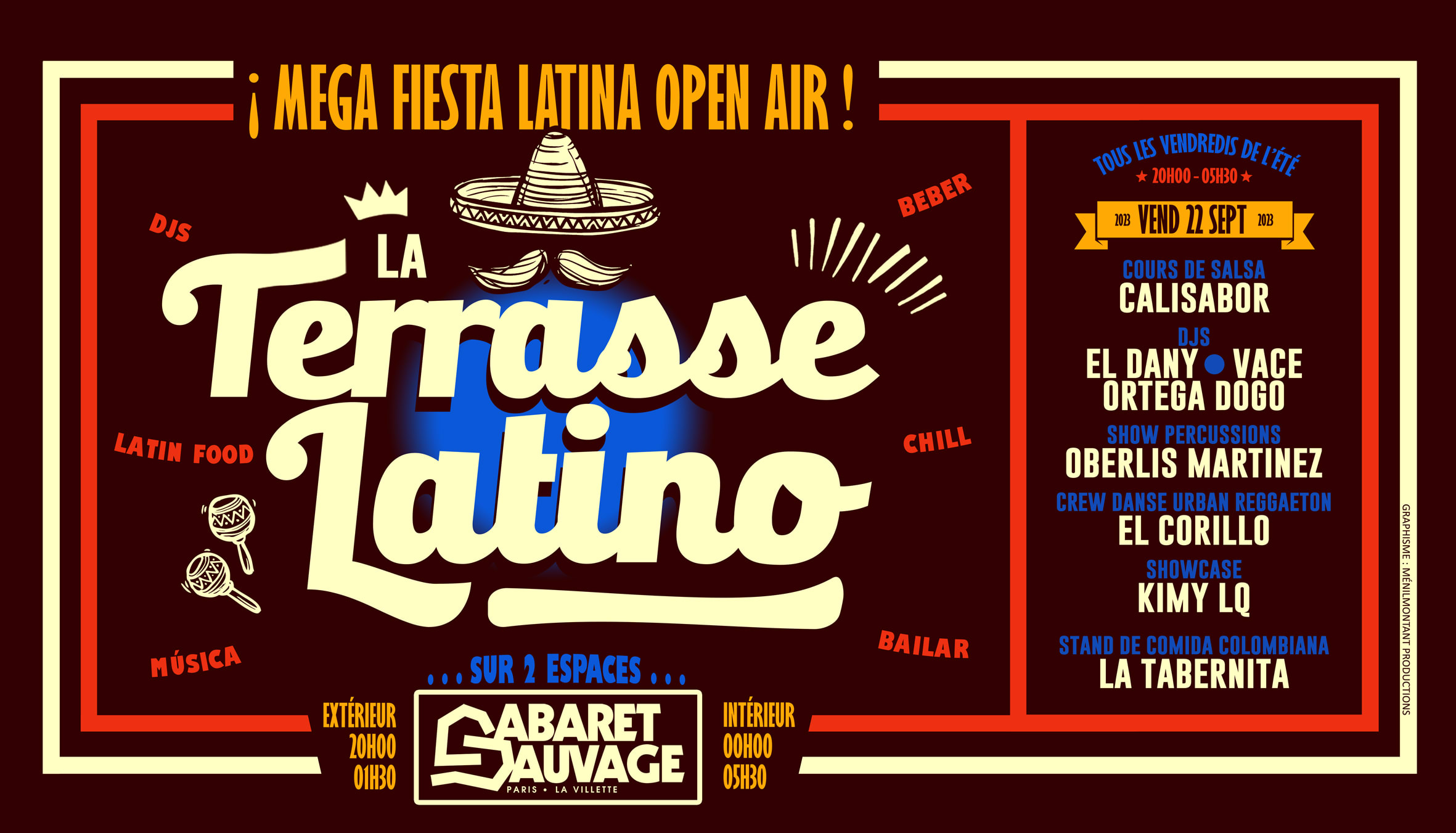 La Terrasse Latino Du Cabaret Sauvage - 22 Septembre 2023 Cover