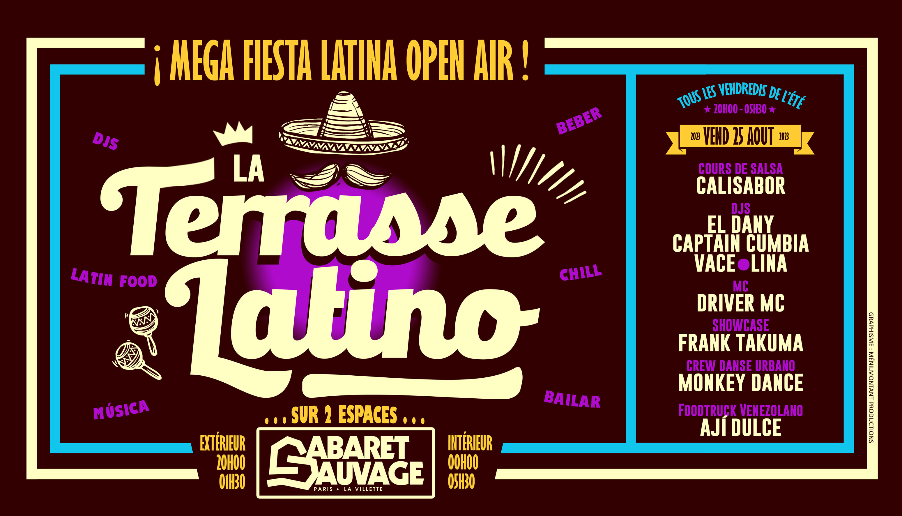 La Terrasse Latino Du Cabaret Sauvage - 25 Aout 2023 Cover
